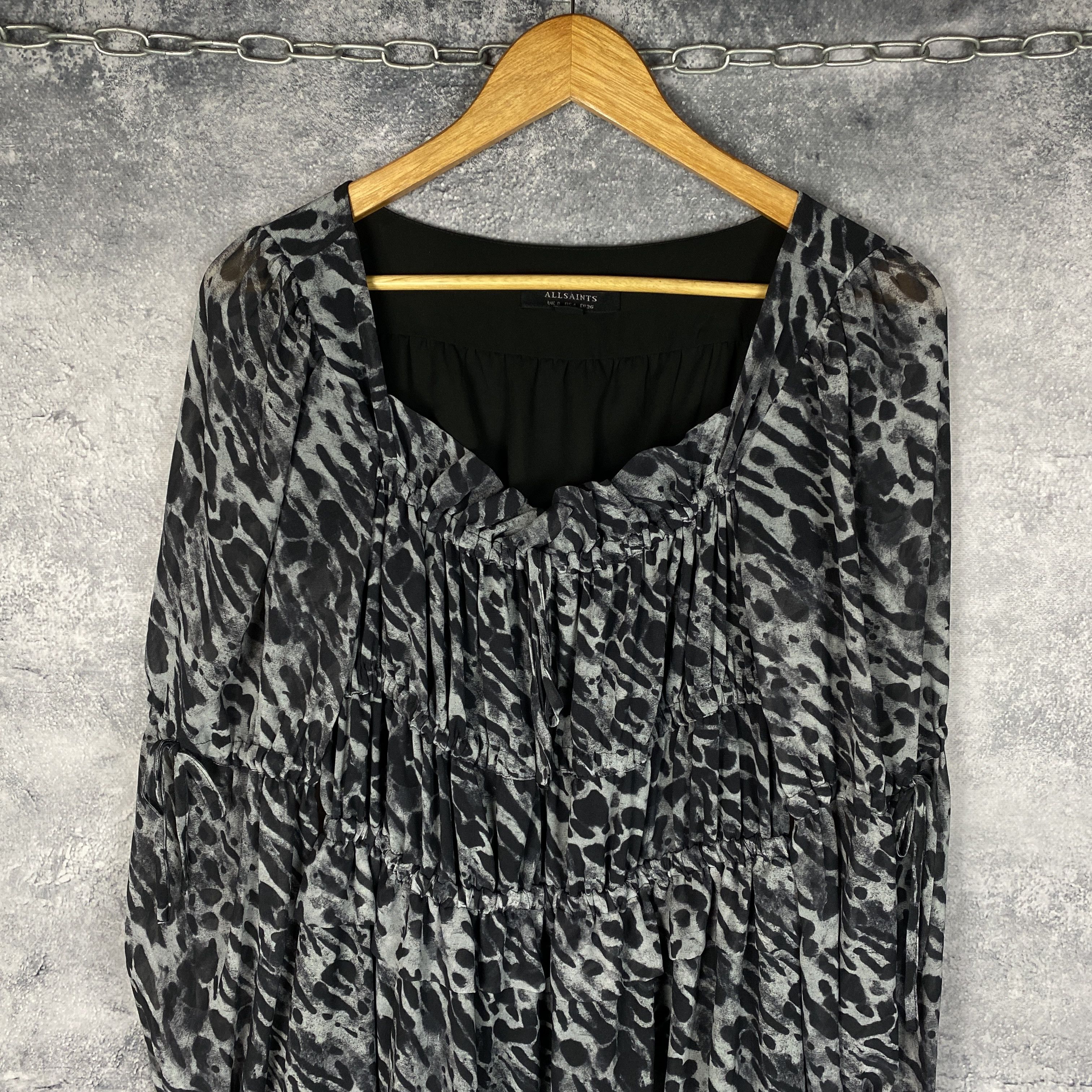 Allsaints Allsaints Dress Woman's Size US 4 Gray Long Sleeve Size S / US 4 / IT 40 - 2 Thumbnail