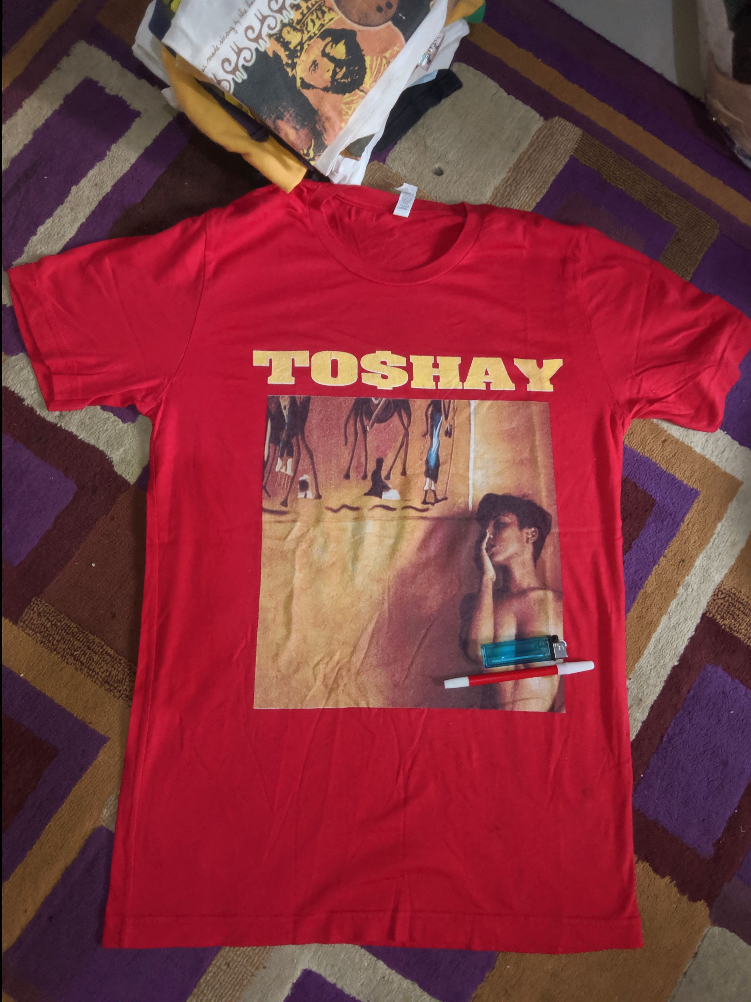 Rap Tees 🌹 ToShay Tupac Public Enemy Korn Eminem Art Tees Size US M / EU 48-50 / 2 - 1 Thumbnail