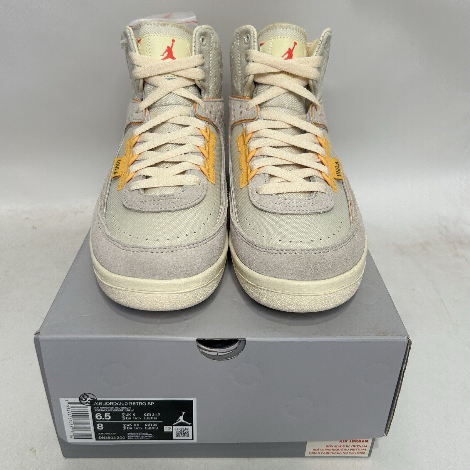 Jordan Brand Nike Air Jordan 2 Retro SP X Union LA “Rattan” 2024 Size US 8 / IT 38 - 2 Thumbnail