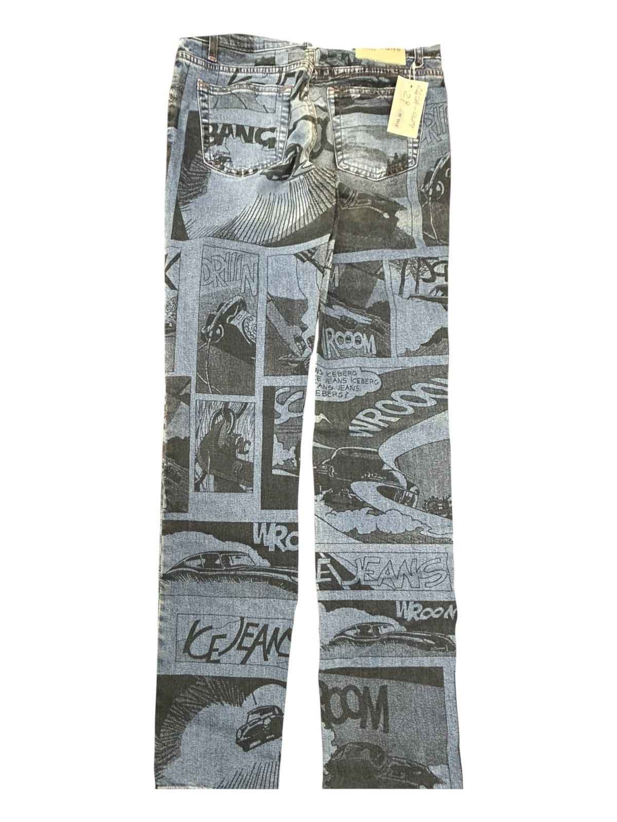 Iceberg Deadstock 90s Iceberg old school Jeans Comic Strip Print - Size 27" / US 4 / IT 40 - 4 Thumbnail