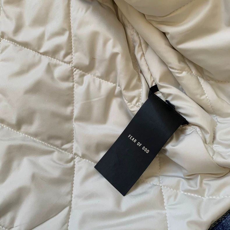 Fear of God Fear of God Leather collar denim jacket Size US L / EU 52-54 / 3 - 4 Thumbnail