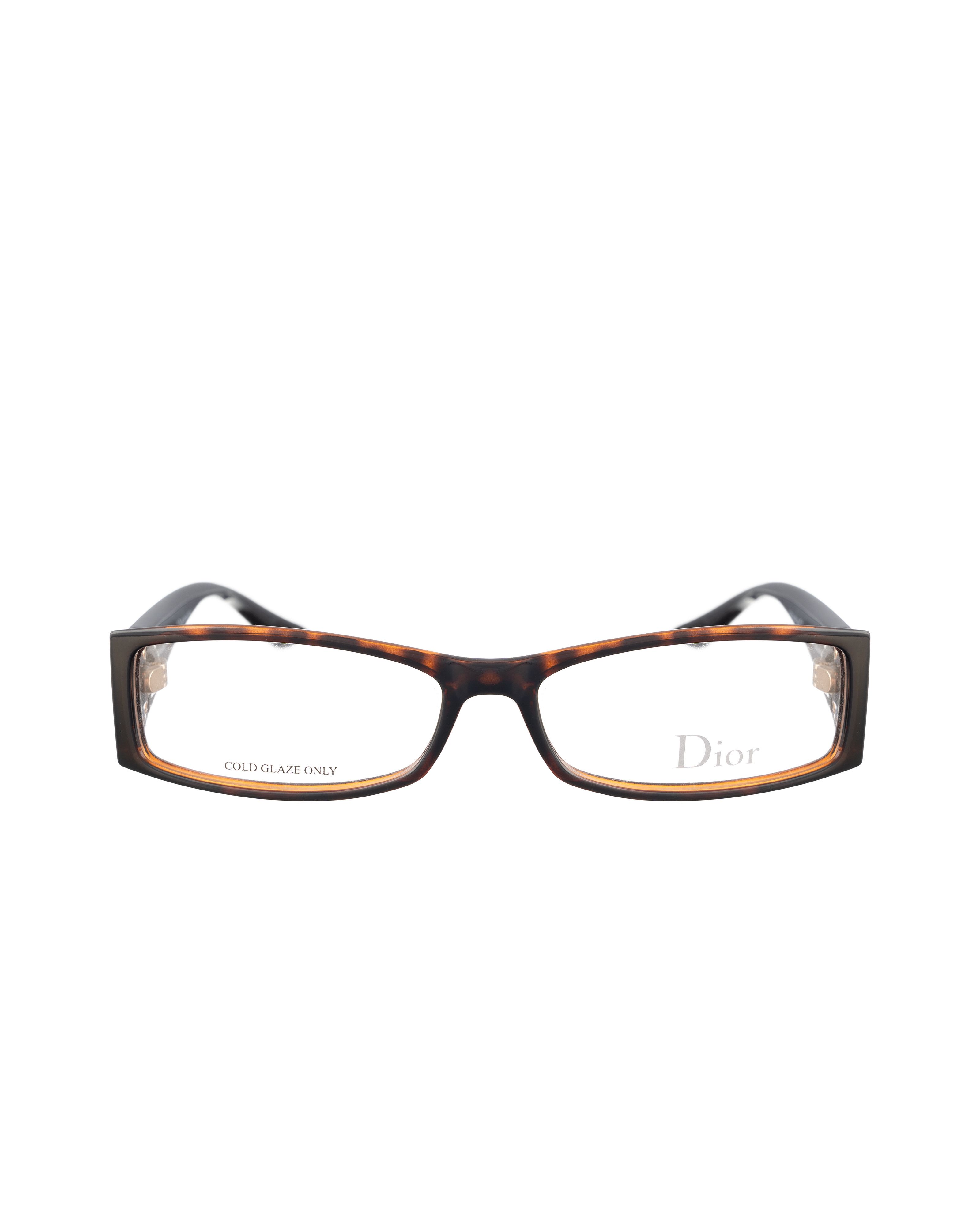 Dior Dior 00s Brown Plastic Glasses with Circle Logo Size ONE SIZE - 3 Thumbnail