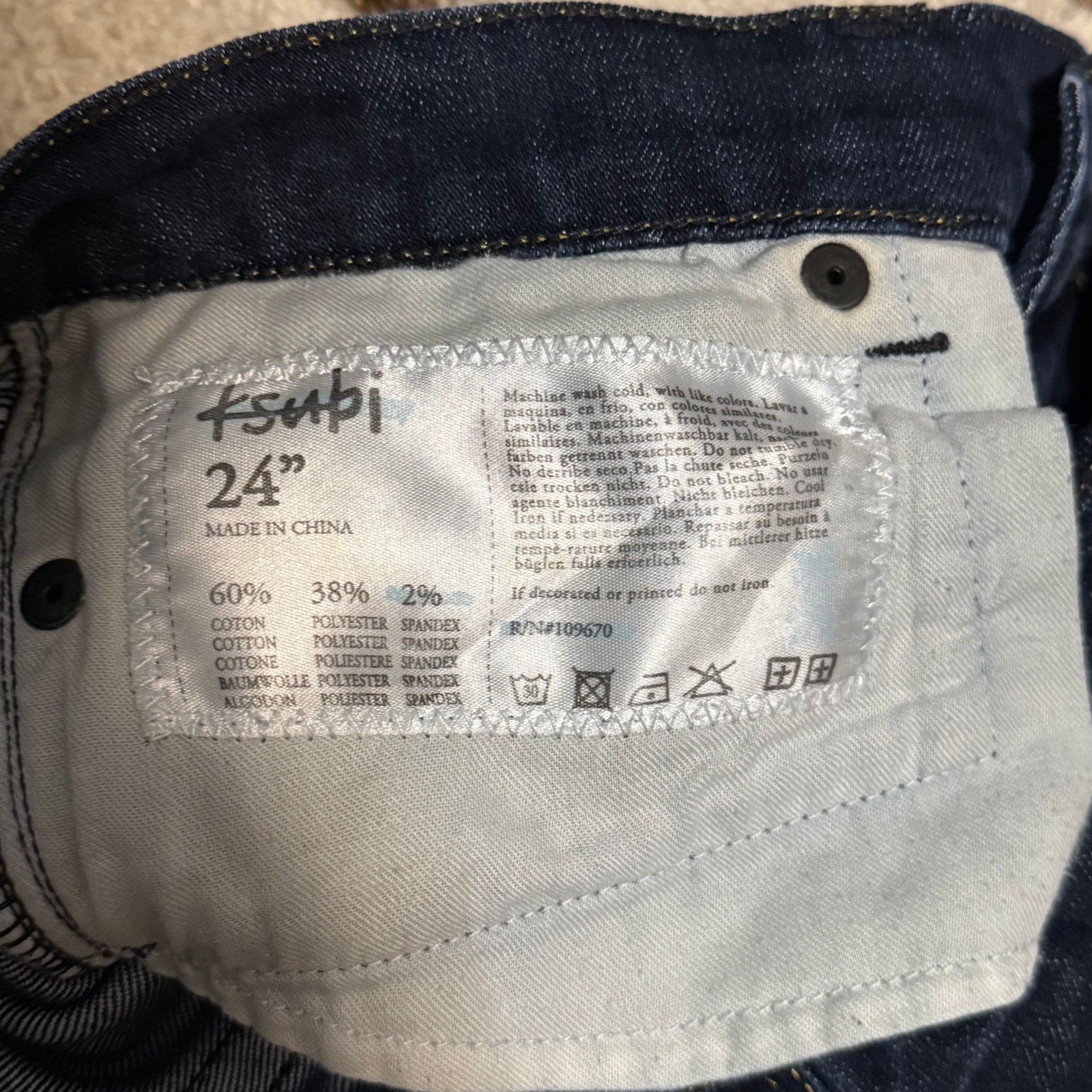 Ksubi Ksubi Womens Jeans Super Skinny Zip After Dark Size 24x32 Size 24" / US 00 / IT 34 - 6 Thumbnail