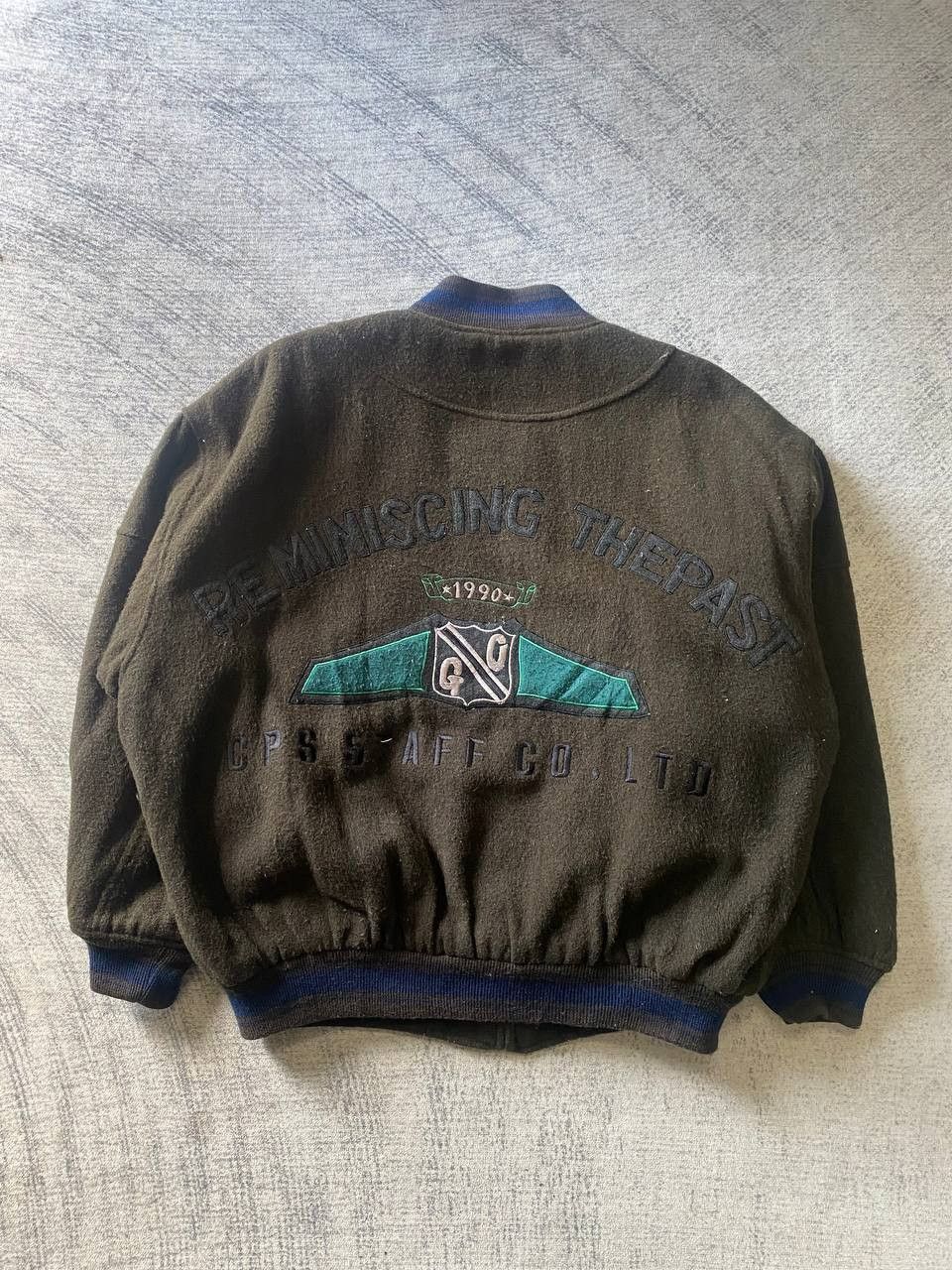 Vintage Vtg Back Hit Boxy Bomber Jacket Olive Green Size US L / EU 52-54 / 3 - 6 Thumbnail