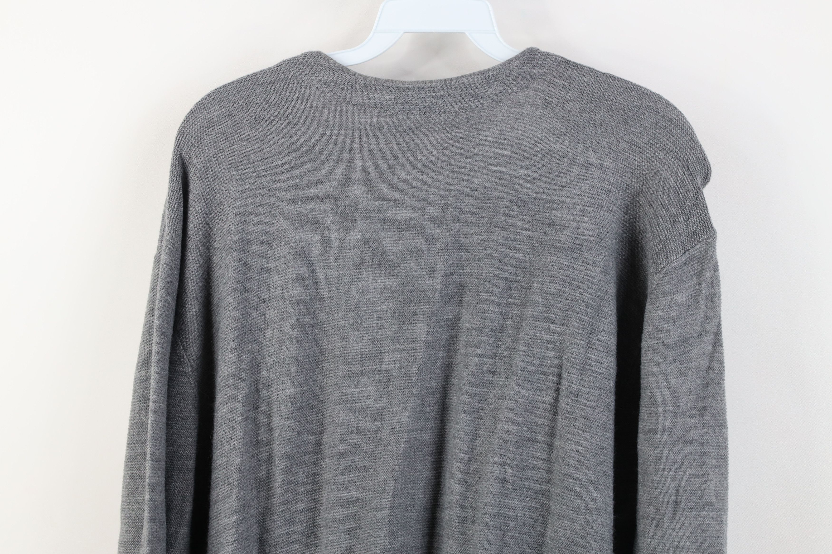 Vintage Vintage 90s Streetwear Kurt Cobain Cardigan Sweater Gray Size US XL / EU 56 / 4 - 10 Thumbnail