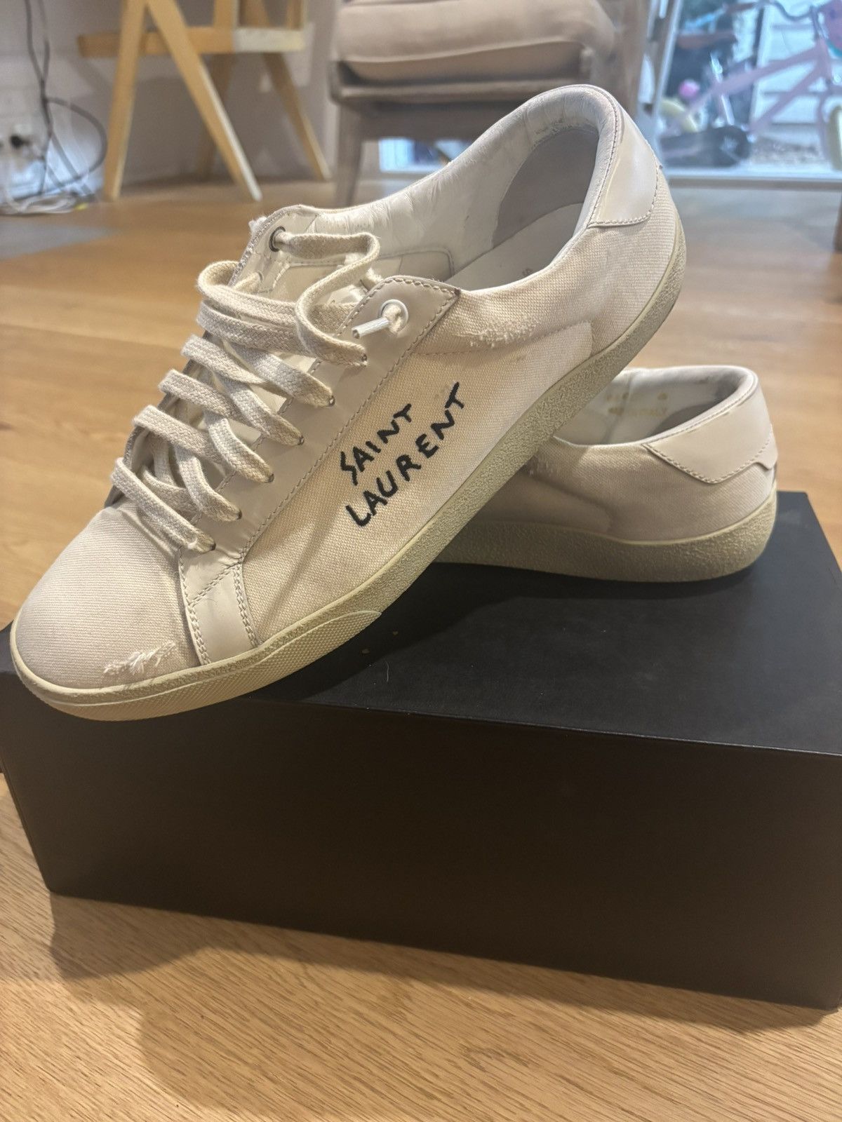 Saint Laurent Paris Saint Laurent sneakers size 46 Size US 13 / EU 46 - 1 Thumbnail