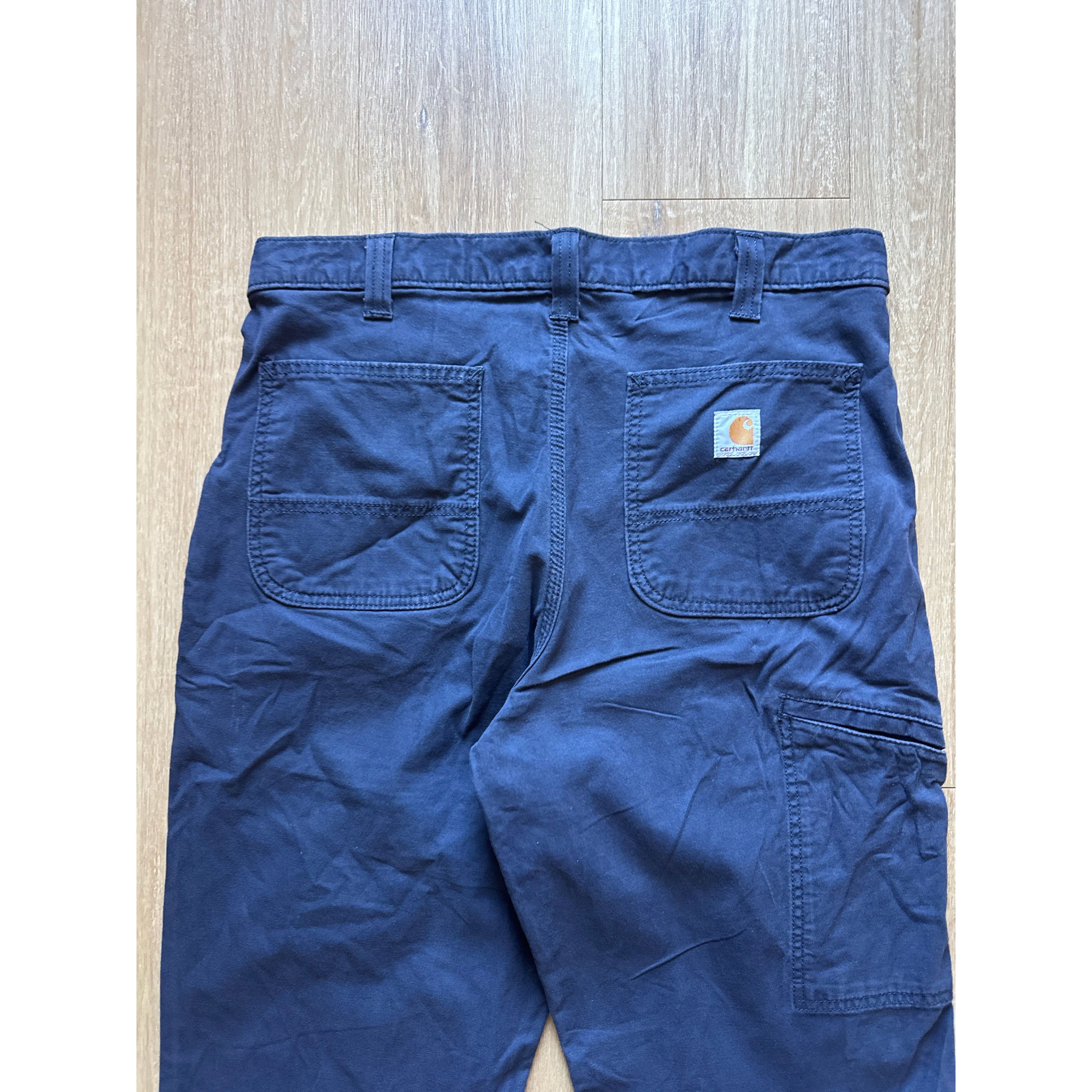 Other Carhartt Navy Relaxed Fit Carpenter Pants Size US 35 - 2 Thumbnail