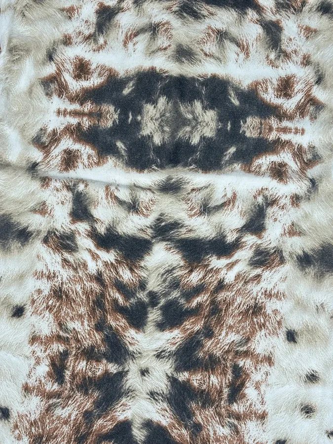 Just Cavalli SS2004 Cavalli Cream Animal Print Longsleeve T-Shirt Size US M / EU 48-50 / 2 - 7 Thumbnail