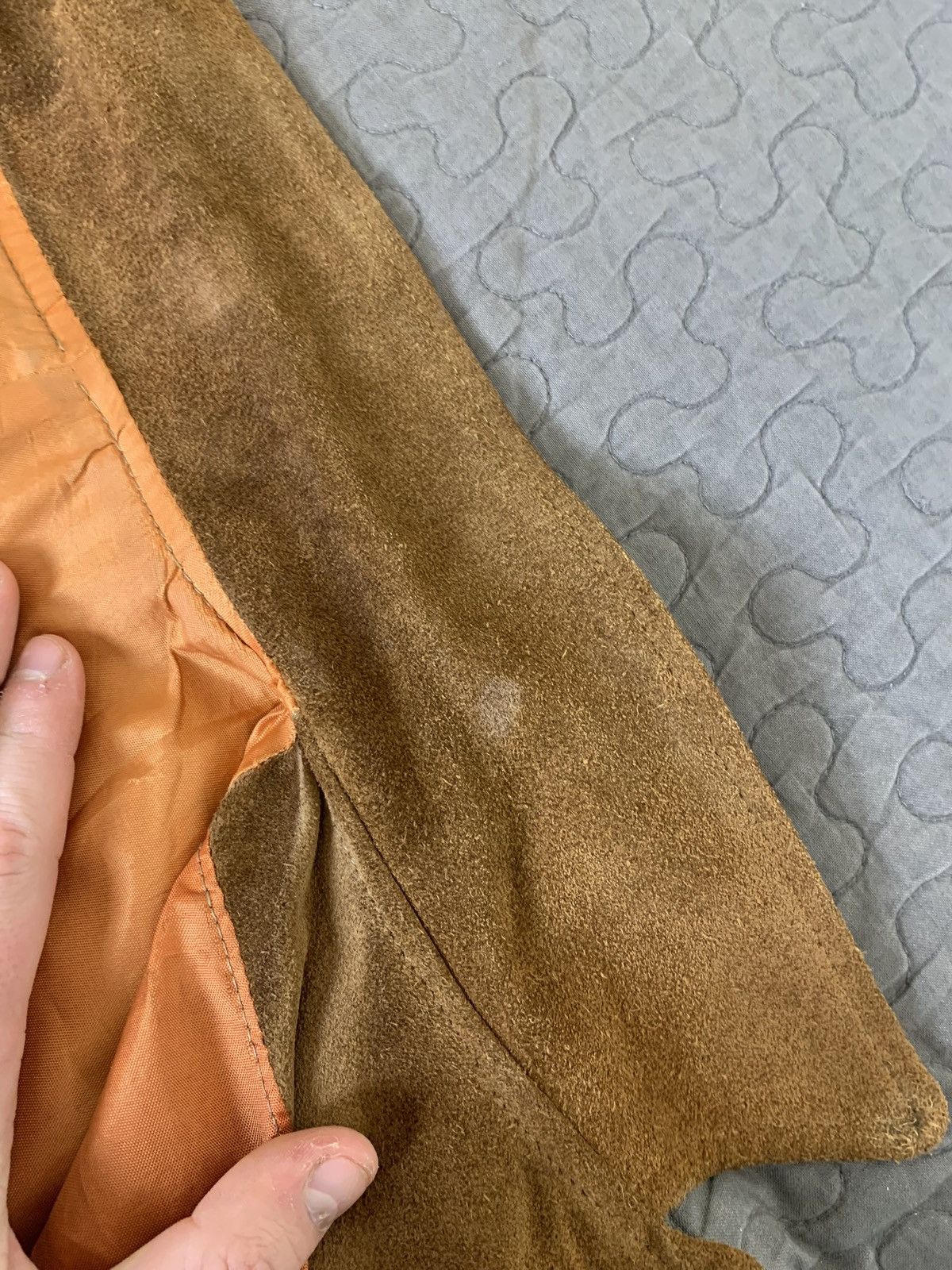 Cowboy Equipment × Vintage Vtg K-Bar-Z Ranchwear by Pyramid Cowboy Flanged Suede Jacket Size US L / EU 52-54 / 3 - 19 Thumbnail