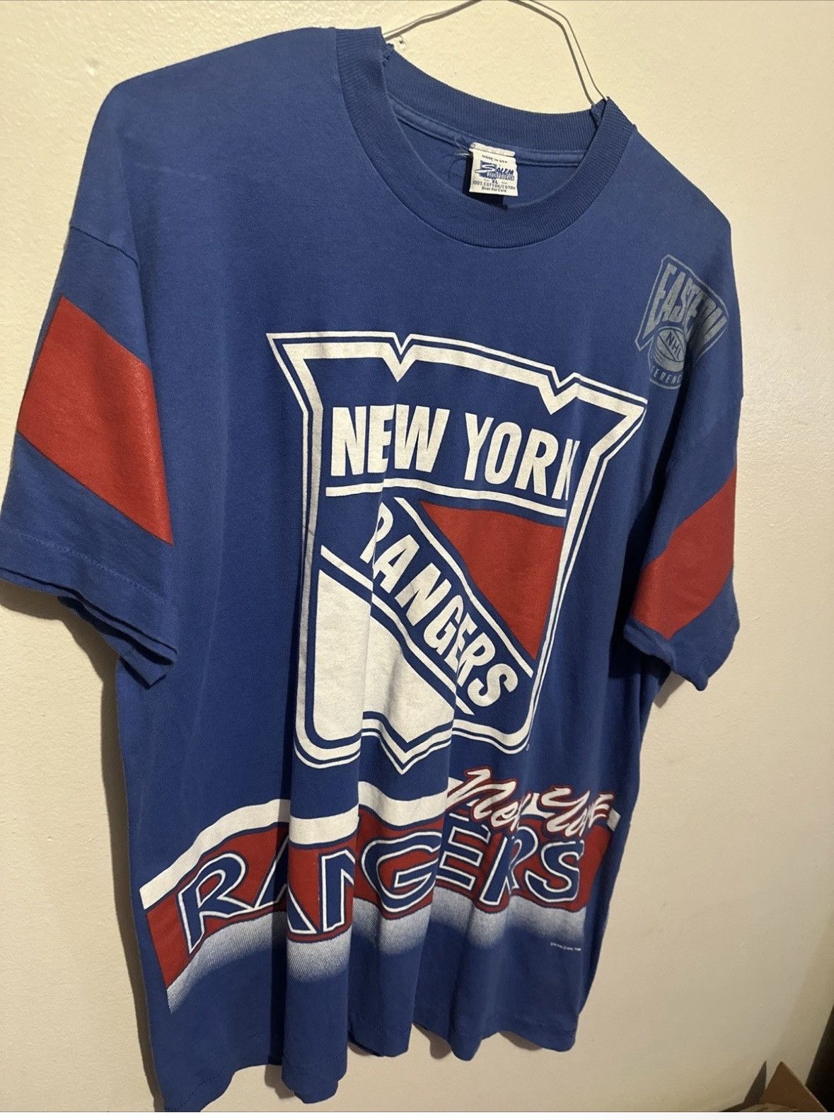 NHL 1994 NY RANGERS STANLEY CUP CHAMPIONS T SHIRT Size US XL / EU 56 / 4 - 1 Thumbnail