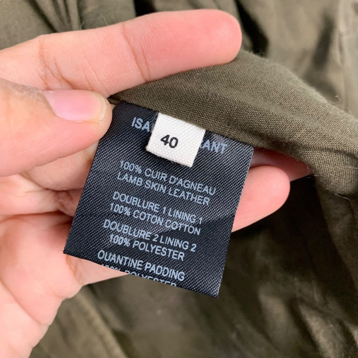 Isabel Marant Etoile Isabel Marant Etoile Olive Green Leather Jacket Size S / US 4 / IT 40 - 15 Thumbnail