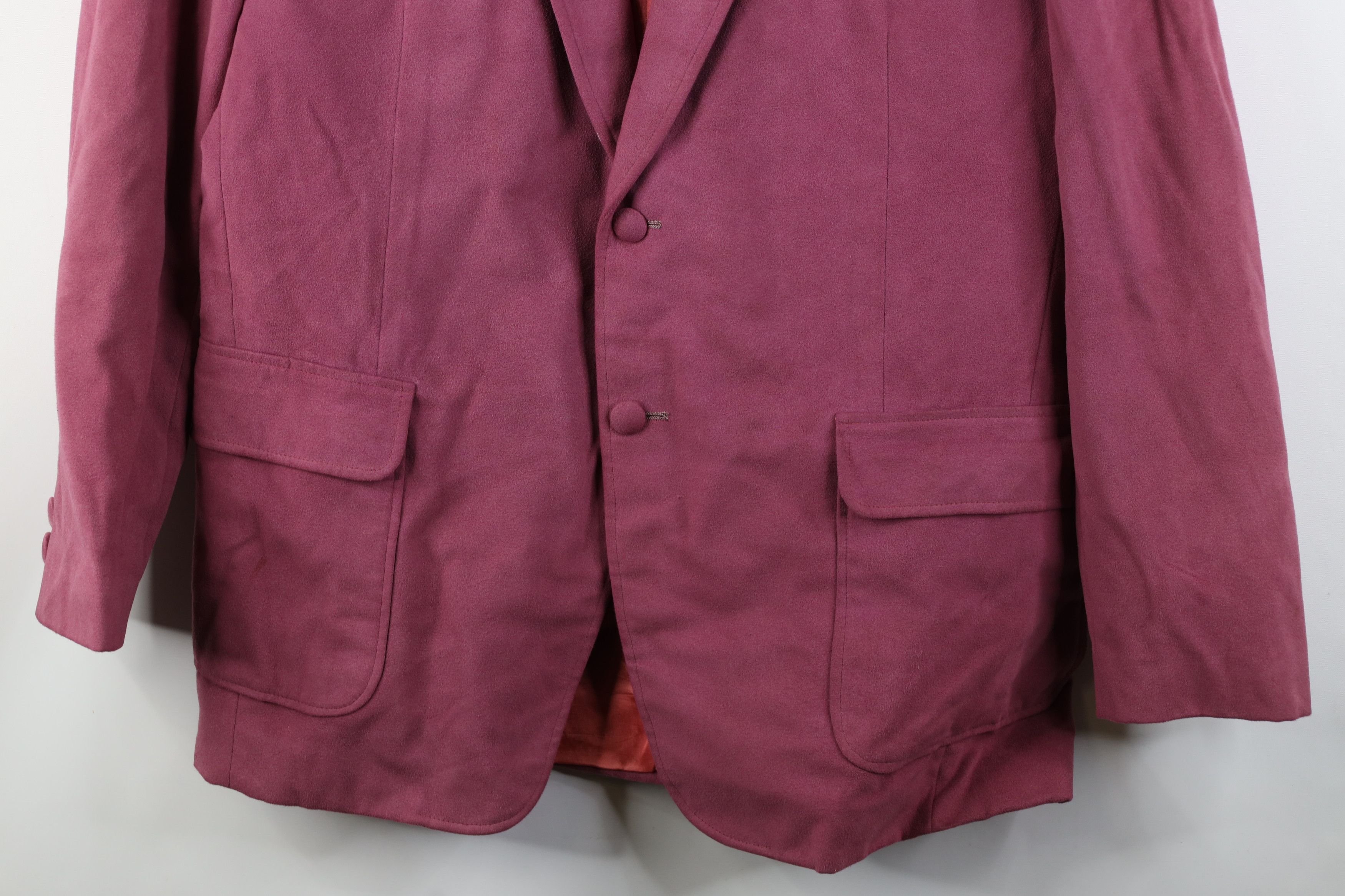 Vintage Vintage 70s Streetwear Chamois Cloth Suit Coat Blazer Jacket Size US XXL / EU 58 / 5 - 3 Thumbnail