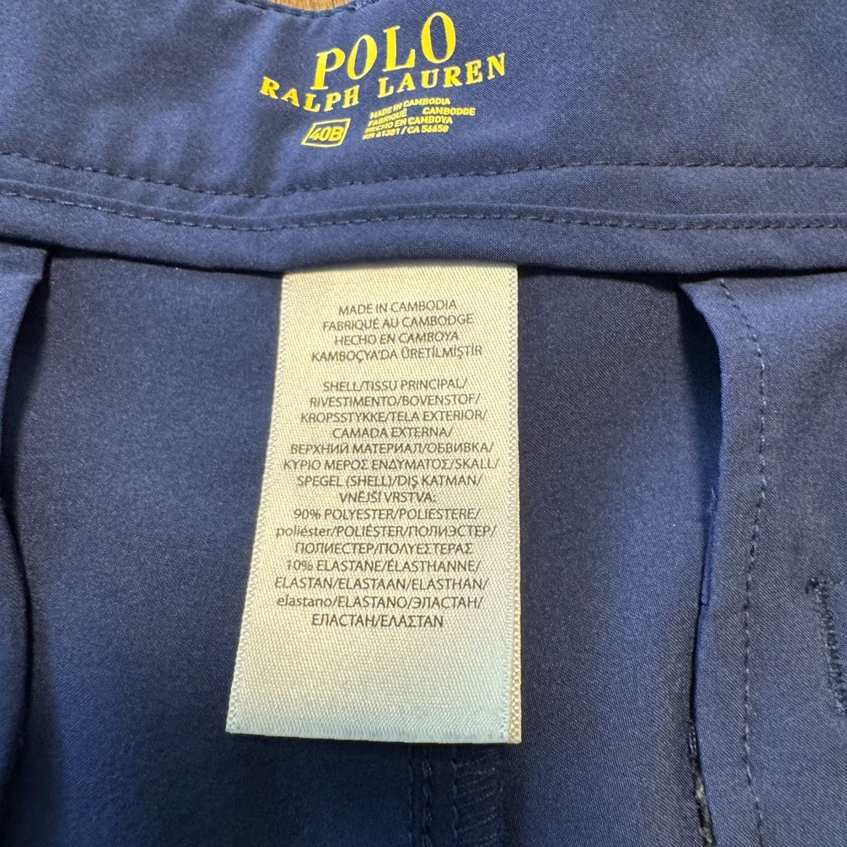 Polo Ralph Lauren Polo Ralph Lauren Golf Chino Shorts Mens Size 40B Blue Stretch Size US L / EU 52-54 / 3 - 7 Thumbnail