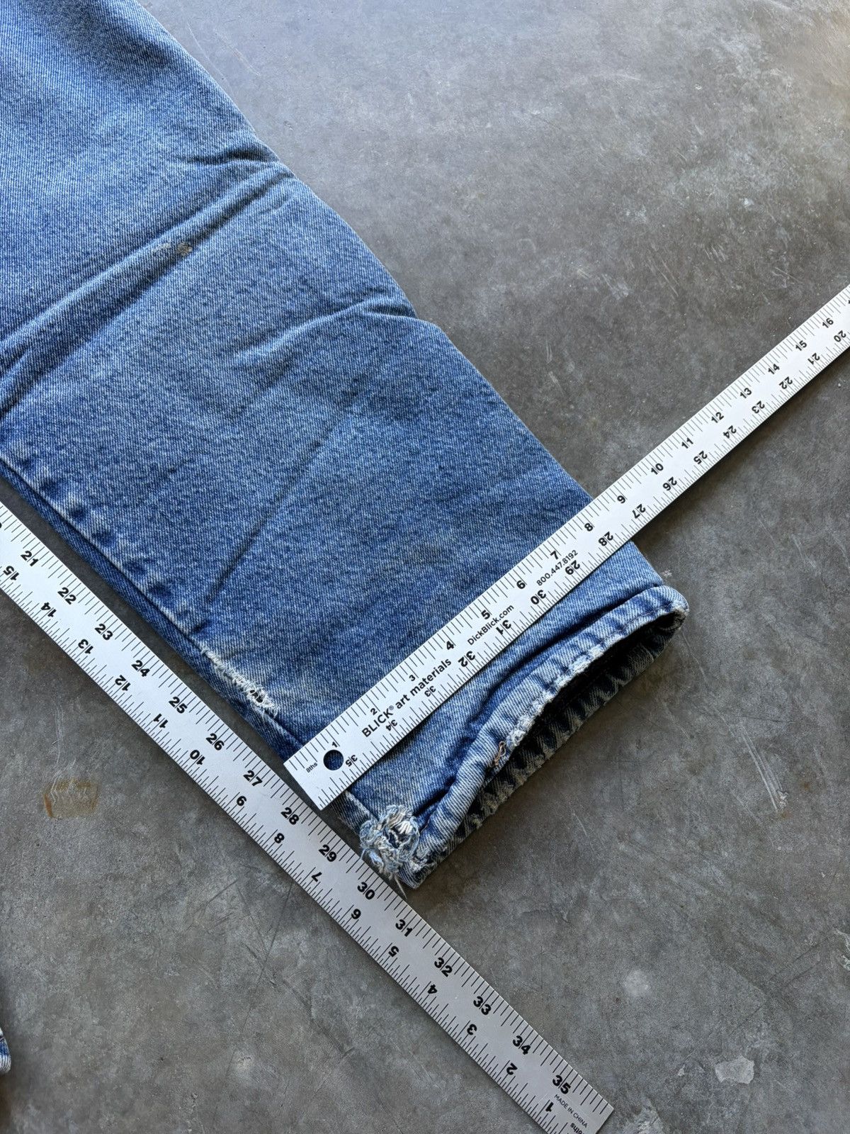 Wrangler Wrangler Faded Flannel Lined Baggy Workwear Denim Size US 32 / EU 48 - 7 Thumbnail