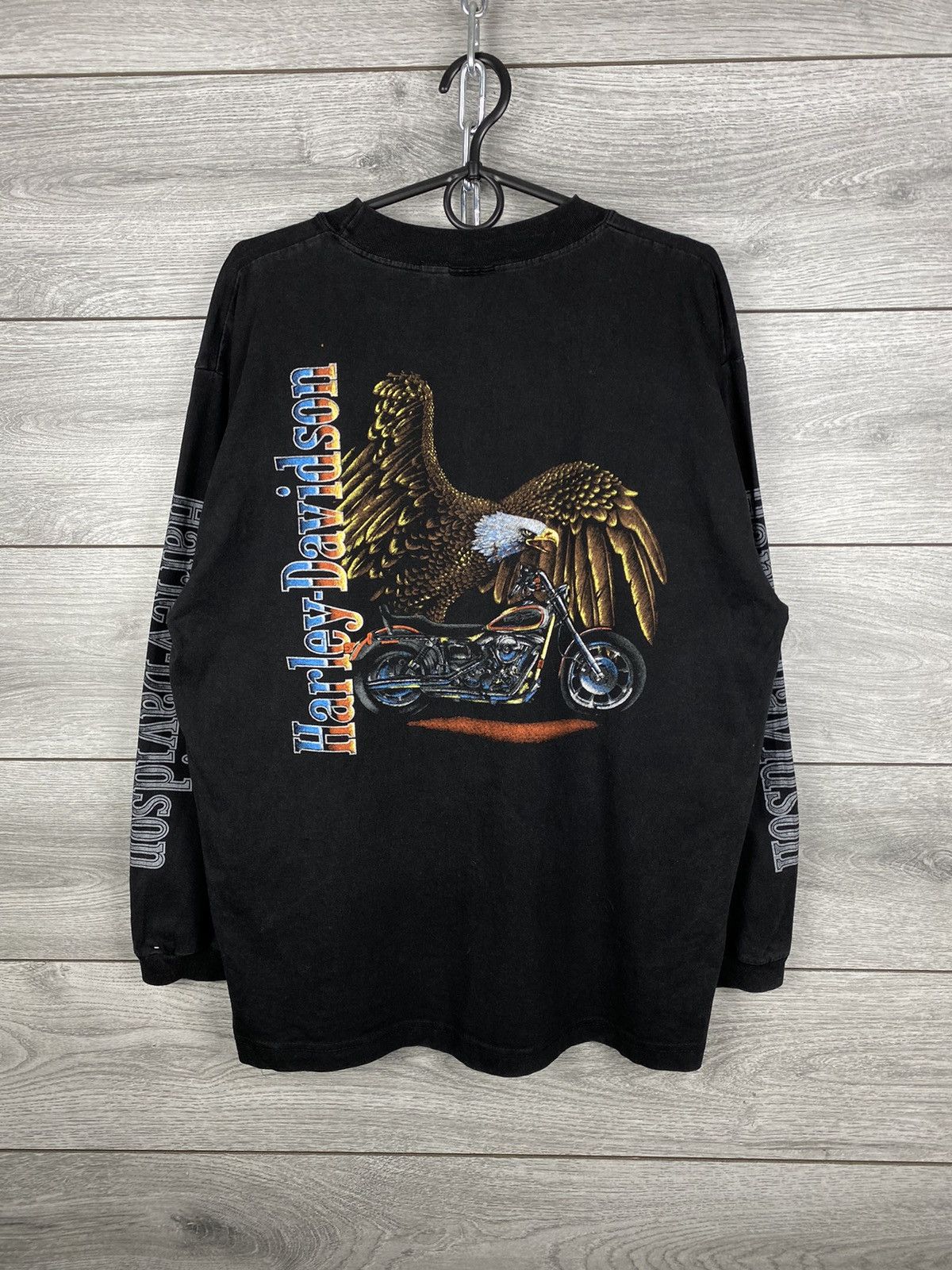 Harley Davidson Vintage Harley Davidson Eagle Rider Long Sleeve T Shirt 90s Size US M / EU 48-50 / 2 - 11 Thumbnail