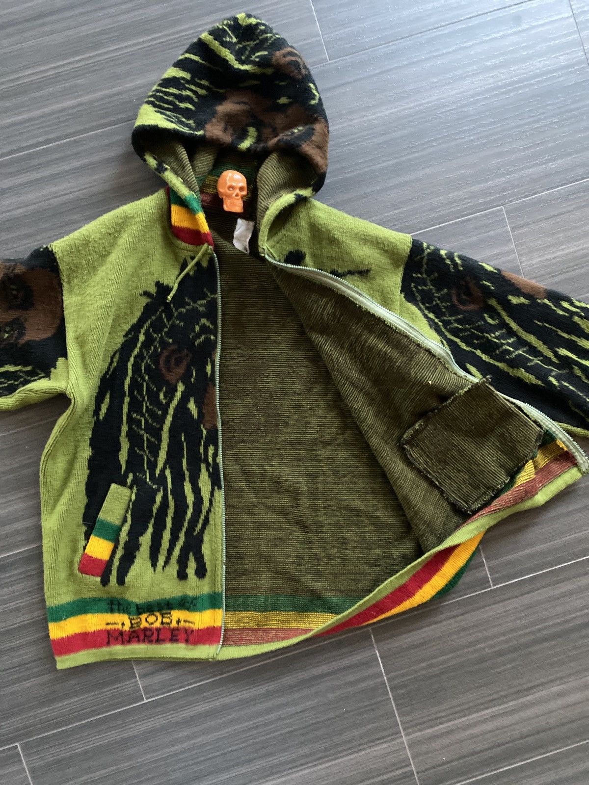 Vintage 90s bob marley hooded sweater jacket XL Size US XL / EU 56 / 4 - 4 Thumbnail