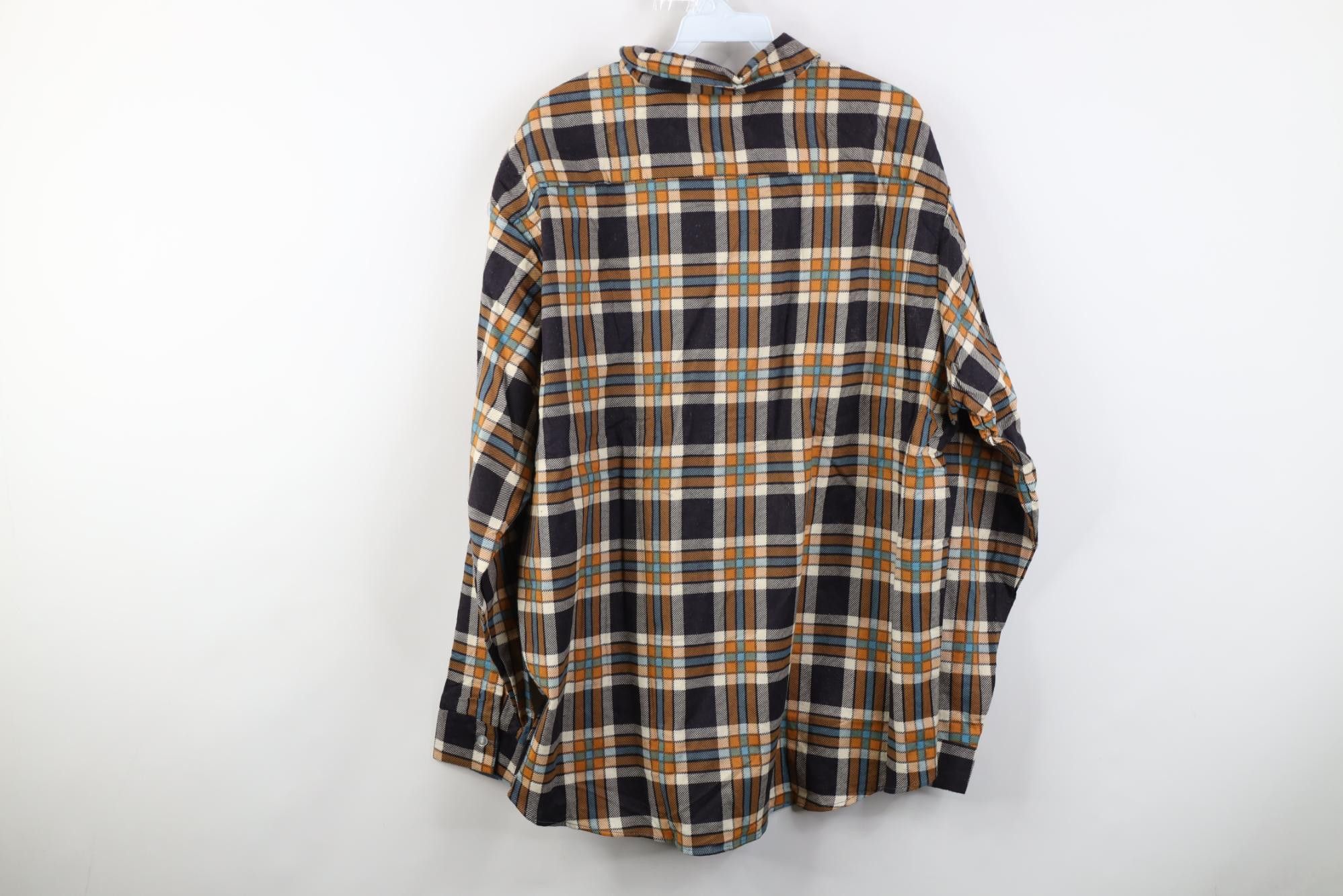 Vintage Deadstock Vintage 70s Streetwear Collared Button Shirt Plaid Size US XL / EU 56 / 4 - 13 Thumbnail