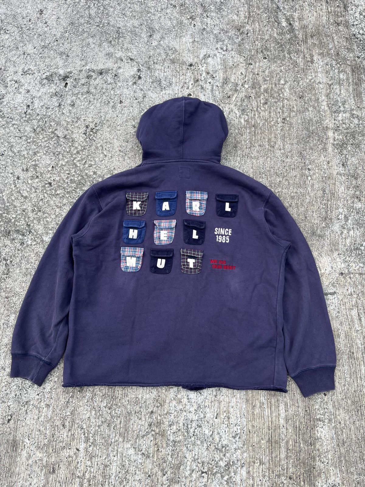 Karl Helmut Karl Helmut Pocket Patches Distressed Hoodie Size US M / EU 48-50 / 2 - 9 Thumbnail