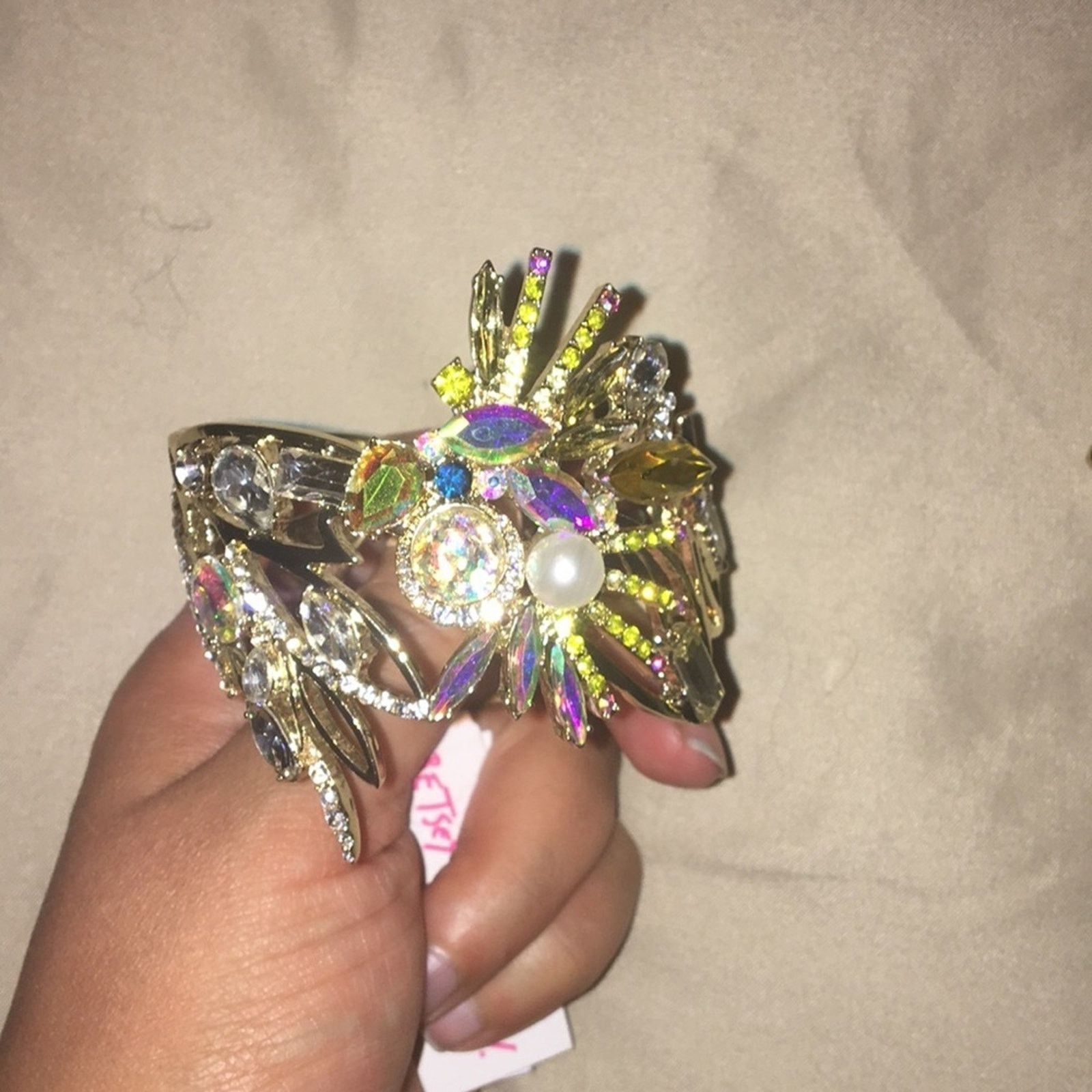 NWT Betsey Johnson Canary Yellow Bracelet