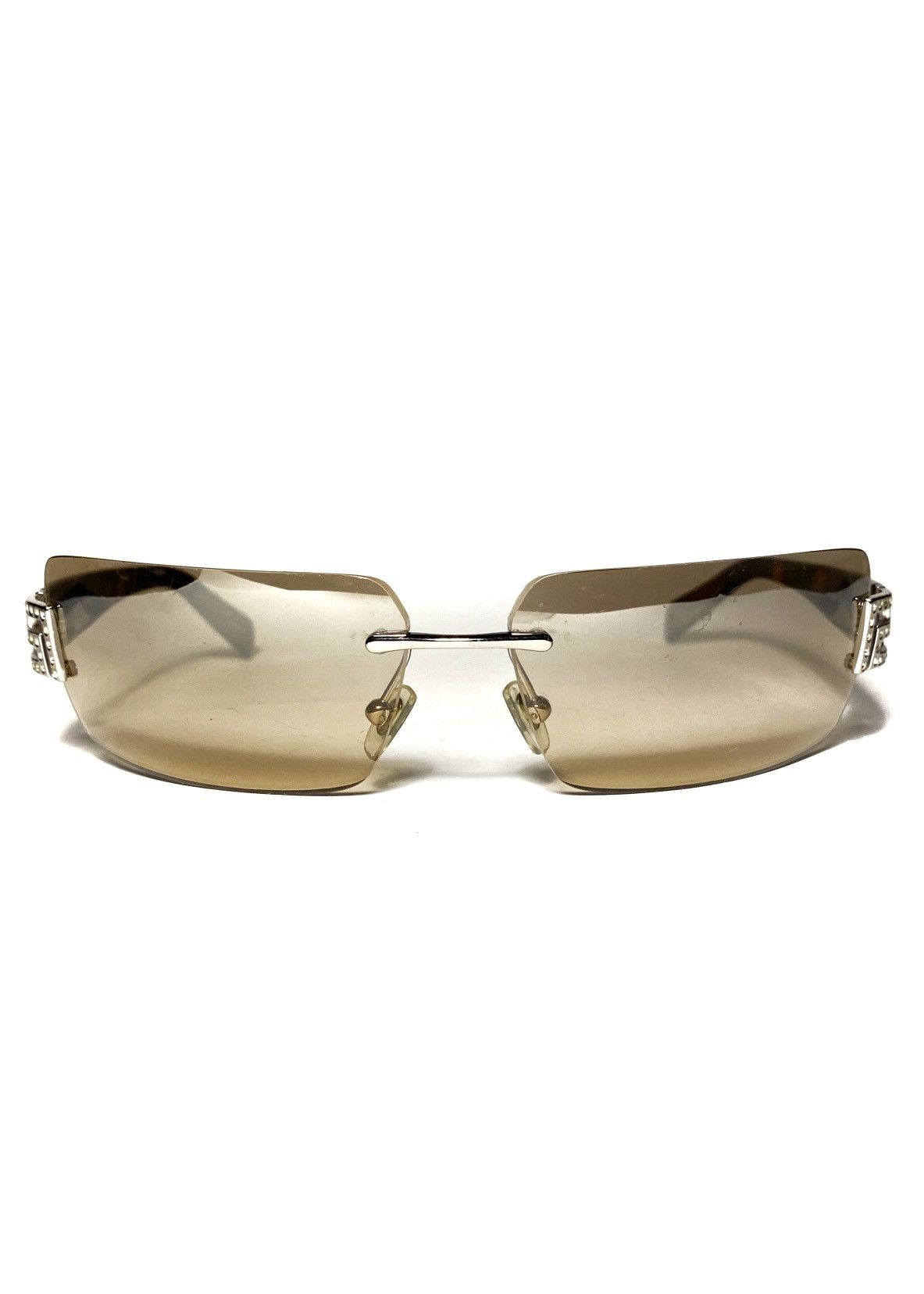 Versace Silver Tab Vintage Versace Sunglasses Size ONE SIZE - 4 Thumbnail