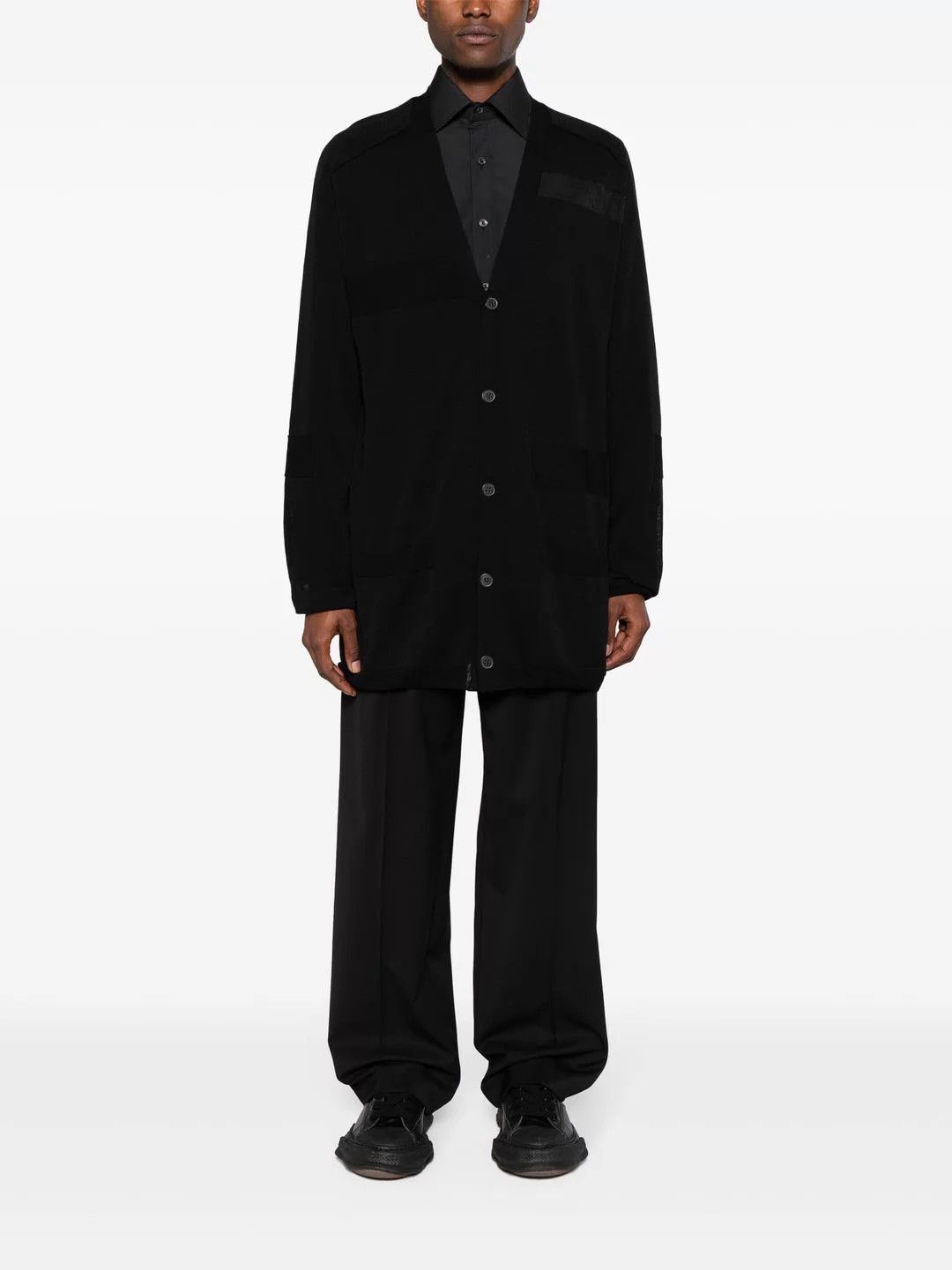 Yohji Yamamoto Yohji Yamamoto SS24 Men's Lace Knit Cardigan NWT Size US L / EU 52-54 / 3 - 5 Thumbnail