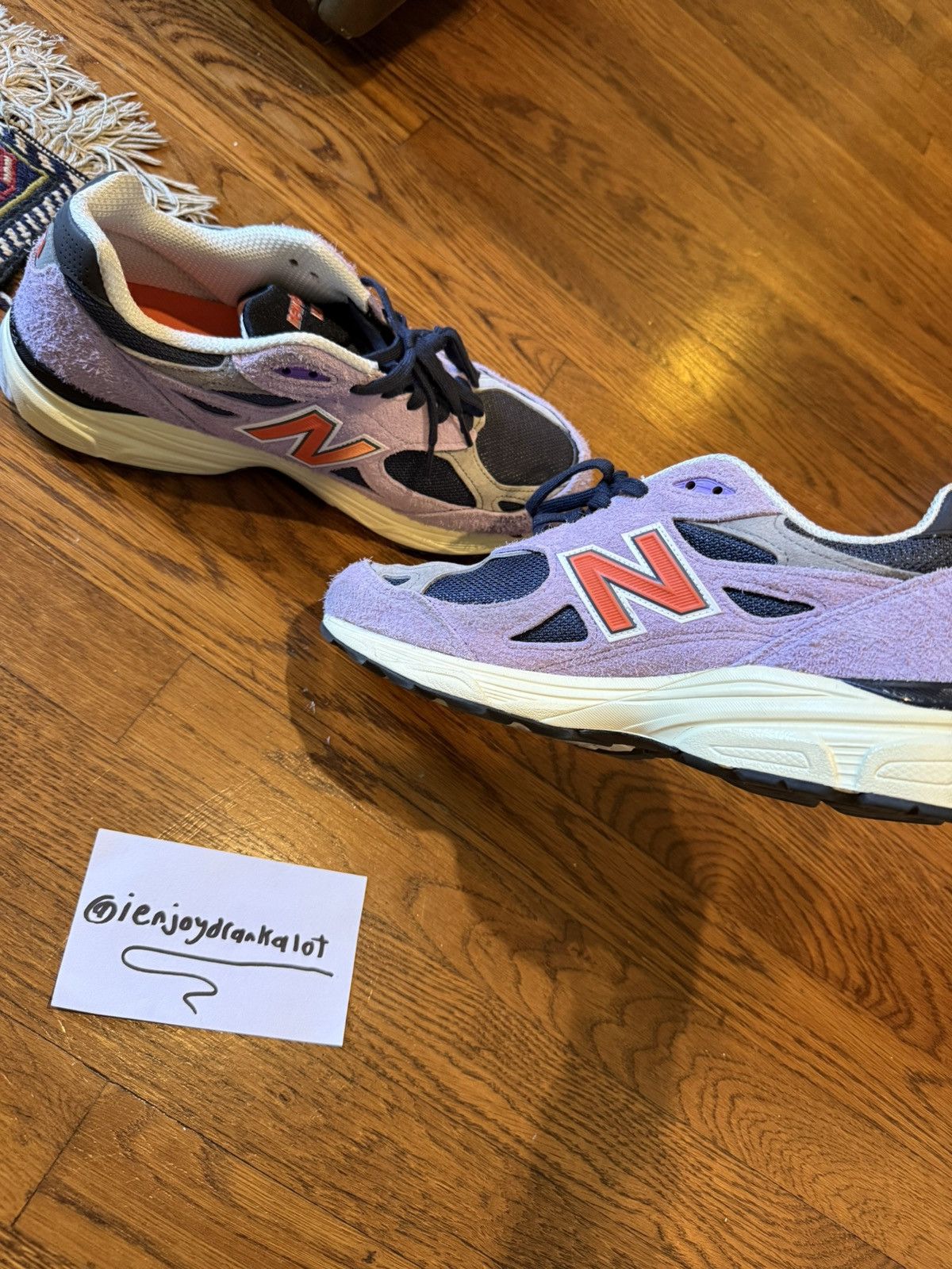 New Balance New Balance 990v3 MiUSA Teddy Santis Raw Amethyst Size US 12 / EU 45 - 3 Thumbnail