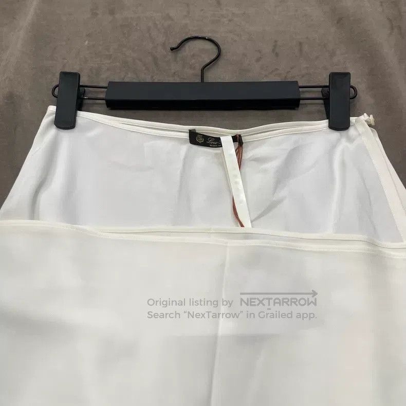 Loro Piana Loro Piana size S White Mesh Short Skirt Size 23" - 6 Thumbnail
