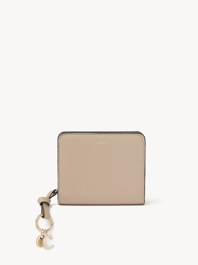 Chloe o1loc1c10226 Size: OS / Alphabet Compact Wallet Floral Grey Size ONE SIZE - 1 Thumbnail