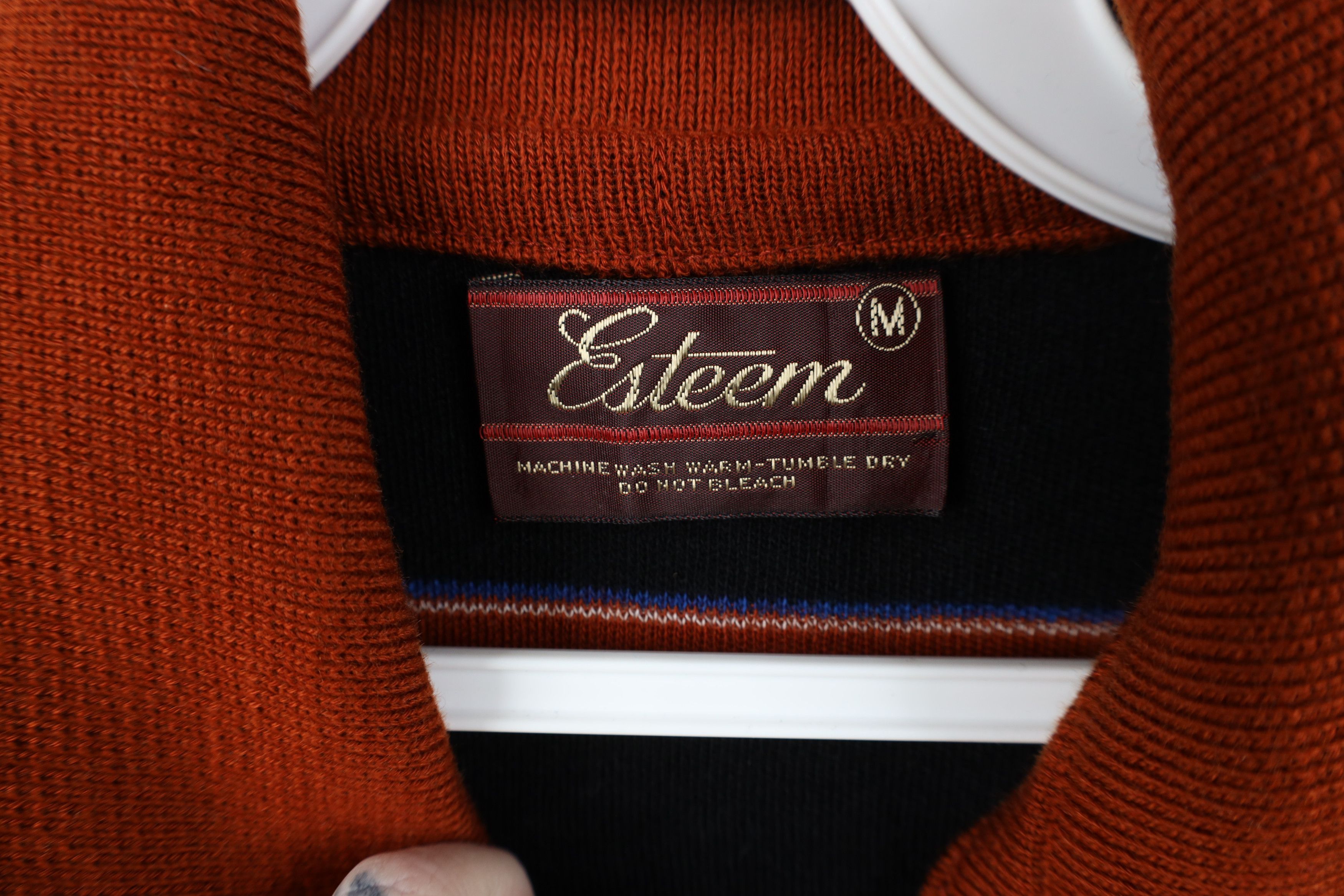 Vintage Deadstock Vintage 70s Streetwear Knit Collared Sweater Size US M / EU 48-50 / 2 - 10 Thumbnail
