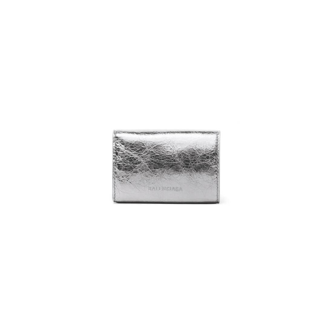 Balenciaga o1tr1nto0525 Size: OS / Le Cagole Mini Wallet Metallized Size ONE SIZE - 3 Thumbnail