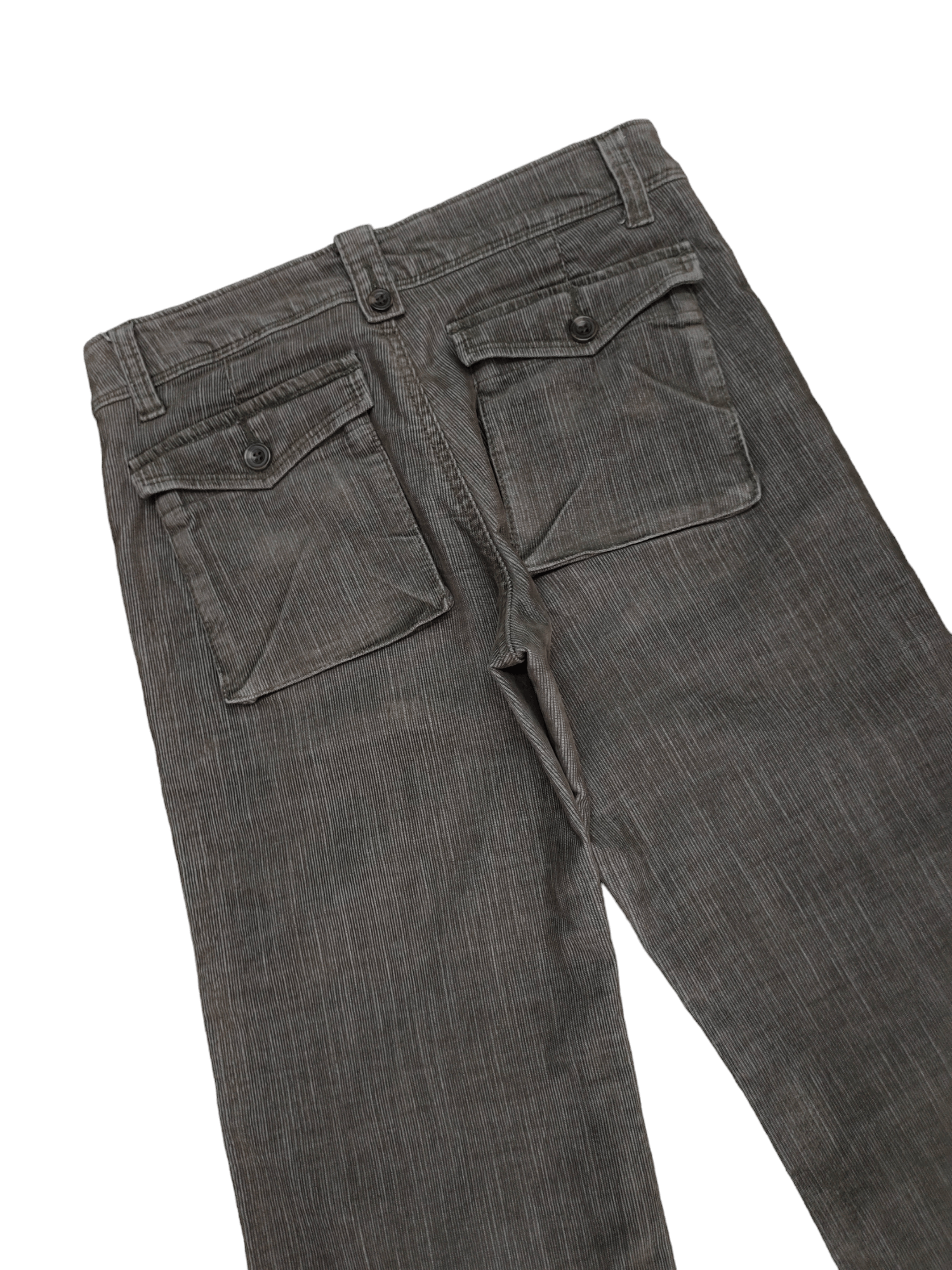 If Six Was Nine Flare Jeans Japan Corduroy Denim Bush Pants Bootcut Y2k Size US 31 - 15 Thumbnail