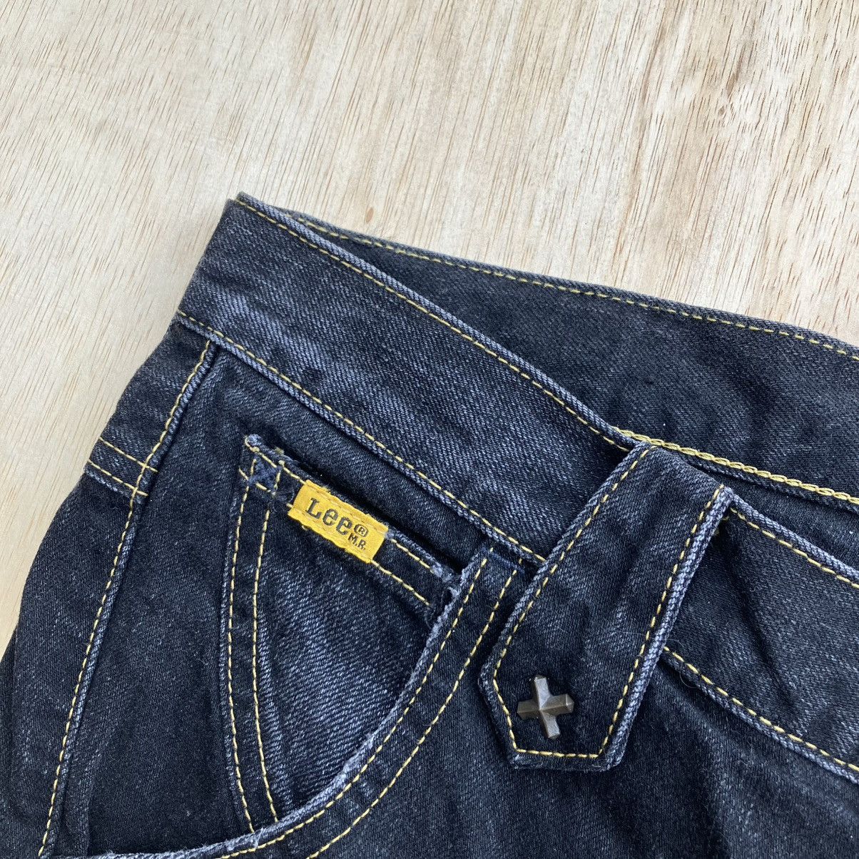 Lee LEE COWBOY FLARE DENIM BLACK WASHED VINTAGE STYLE Size US 33 - 4 Thumbnail