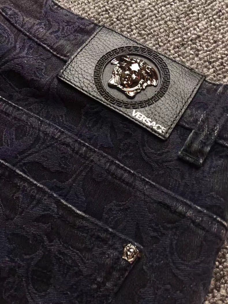 Versace Versace Medusa logo men's embossed jeans Size US 34 / EU 50 - 8 Thumbnail