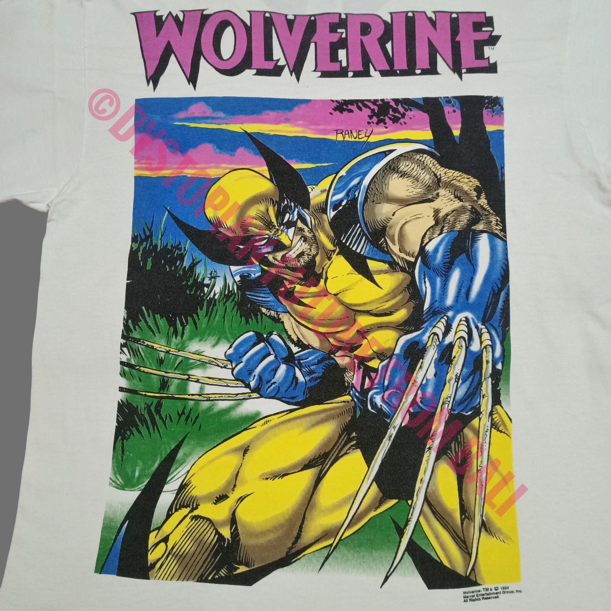 Wolverine Vtg 94 Marvel Comics X-Men Wolverine Franklin Crunch n Munch Size US XL / EU 56 / 4 - 3 Thumbnail
