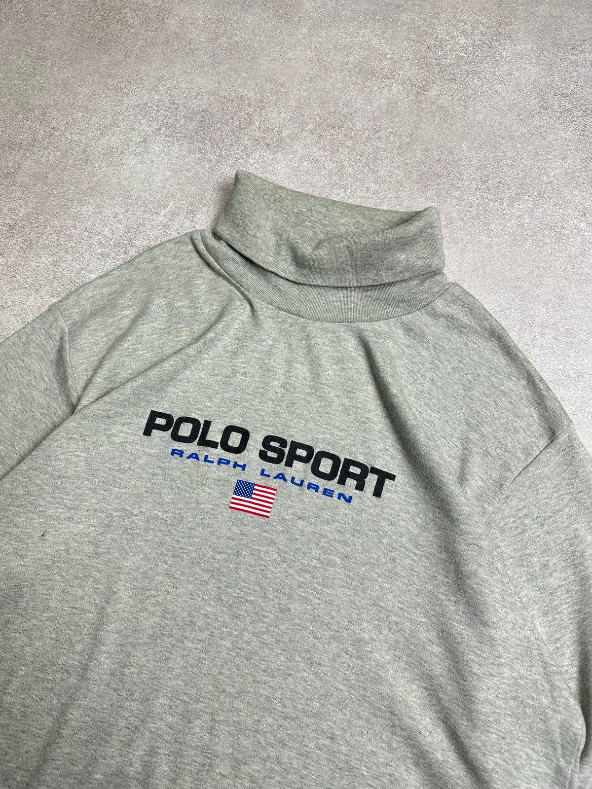 Palace × Polo Ralph Lauren Vintage Polo Ralph Lauren RRL Big Logo Turtleneck Sweater XL Size US XL / EU 56 / 4 - 2 Thumbnail