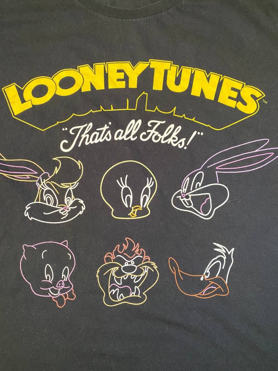 Vintage Fruit of the loom Warner Brothers Looney Tunes tee Size US XL / EU 56 / 4 - 3 Thumbnail