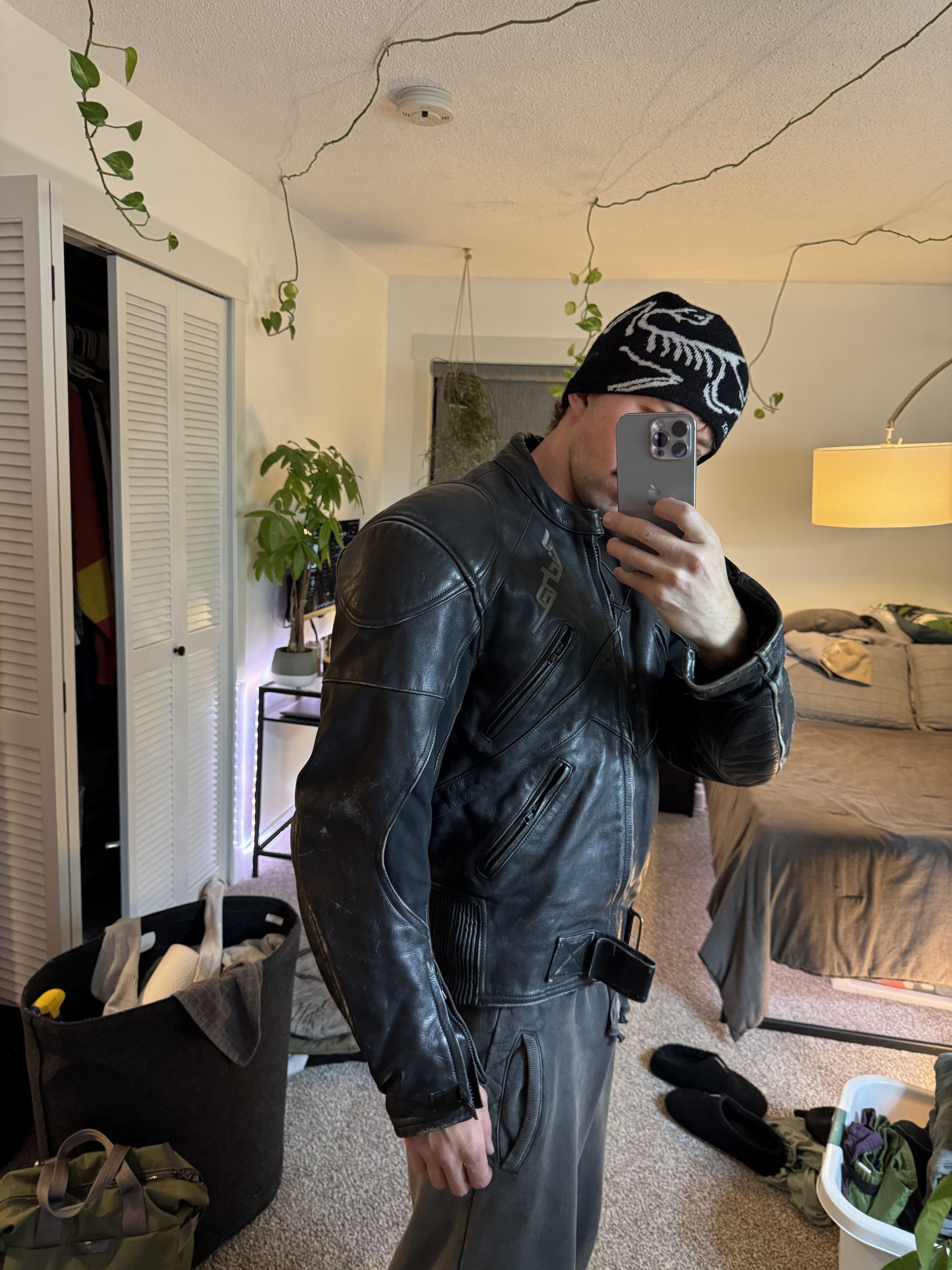 Other Distressed High Quality Genuine Leather moto/racing jacket Size US M / EU 48-50 / 2 - 4 Thumbnail