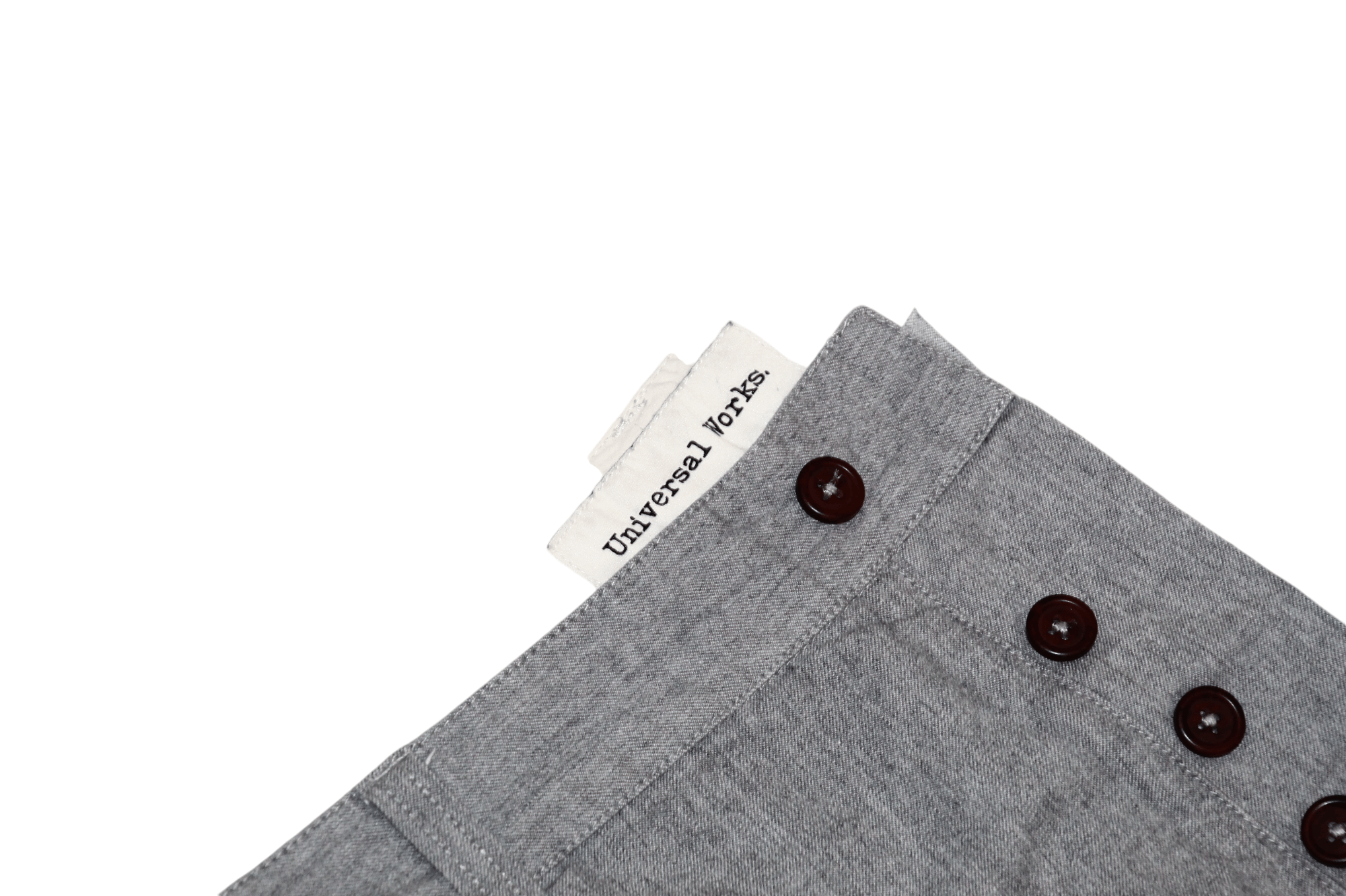 Universal Works Universal Works Grey Classic Cotton Chino Shorts Size US 34 / EU 50 - 8 Thumbnail