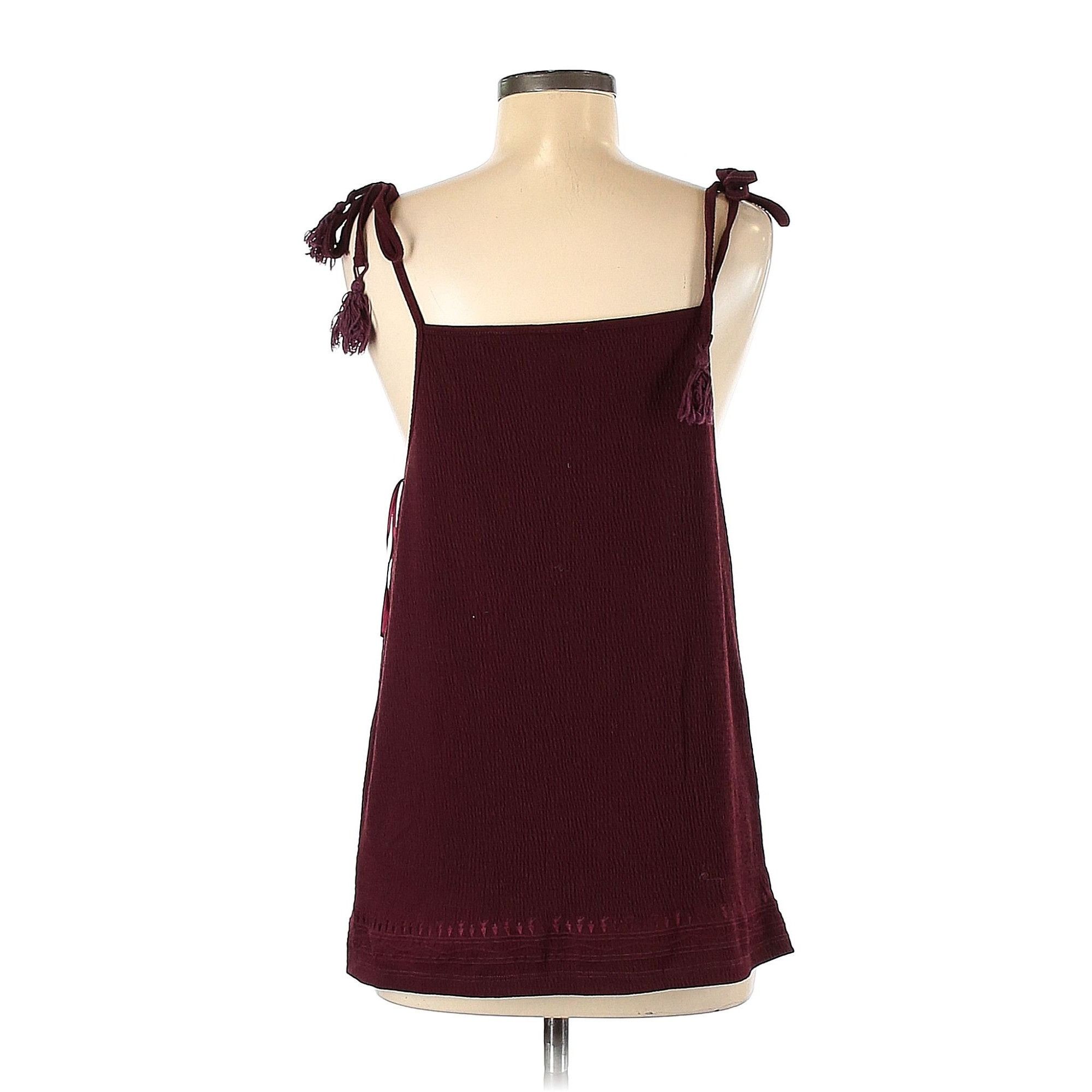 Neiman Marcus Neiman Marcus Burgundy Spaghetti Strap Flowy Summer Shirt Si Size M / US 6-8 / IT 42-44 - 2 Thumbnail