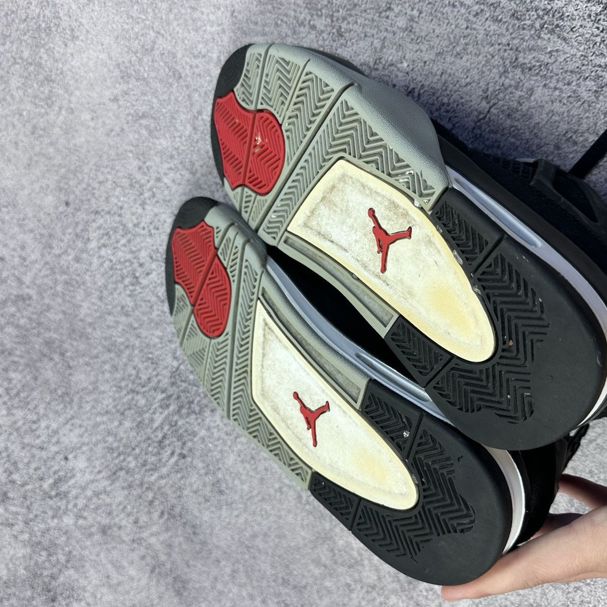 Jordan Brand Nike Air Jordan 4 Retro SE ‘Black Canvas’ Shoes - Size 11 Size US 11 / EU 44 - 10 Thumbnail