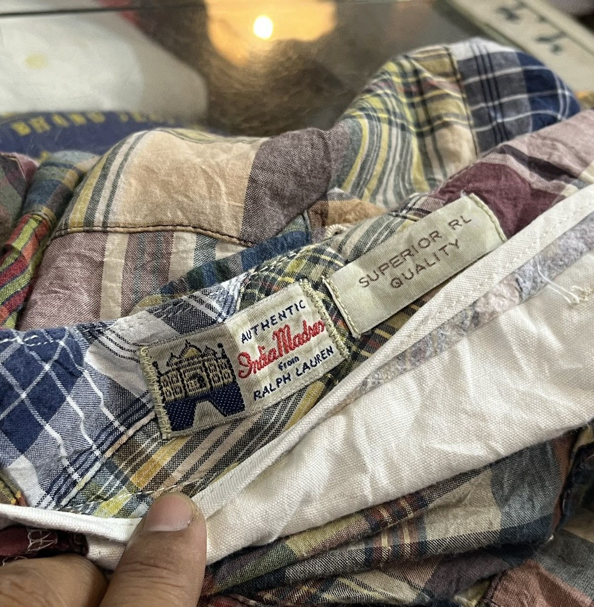 Polo Ralph Lauren Polo by Ralph Lauren Madras Patchwork Short Pants Size US 33 - 5 Thumbnail