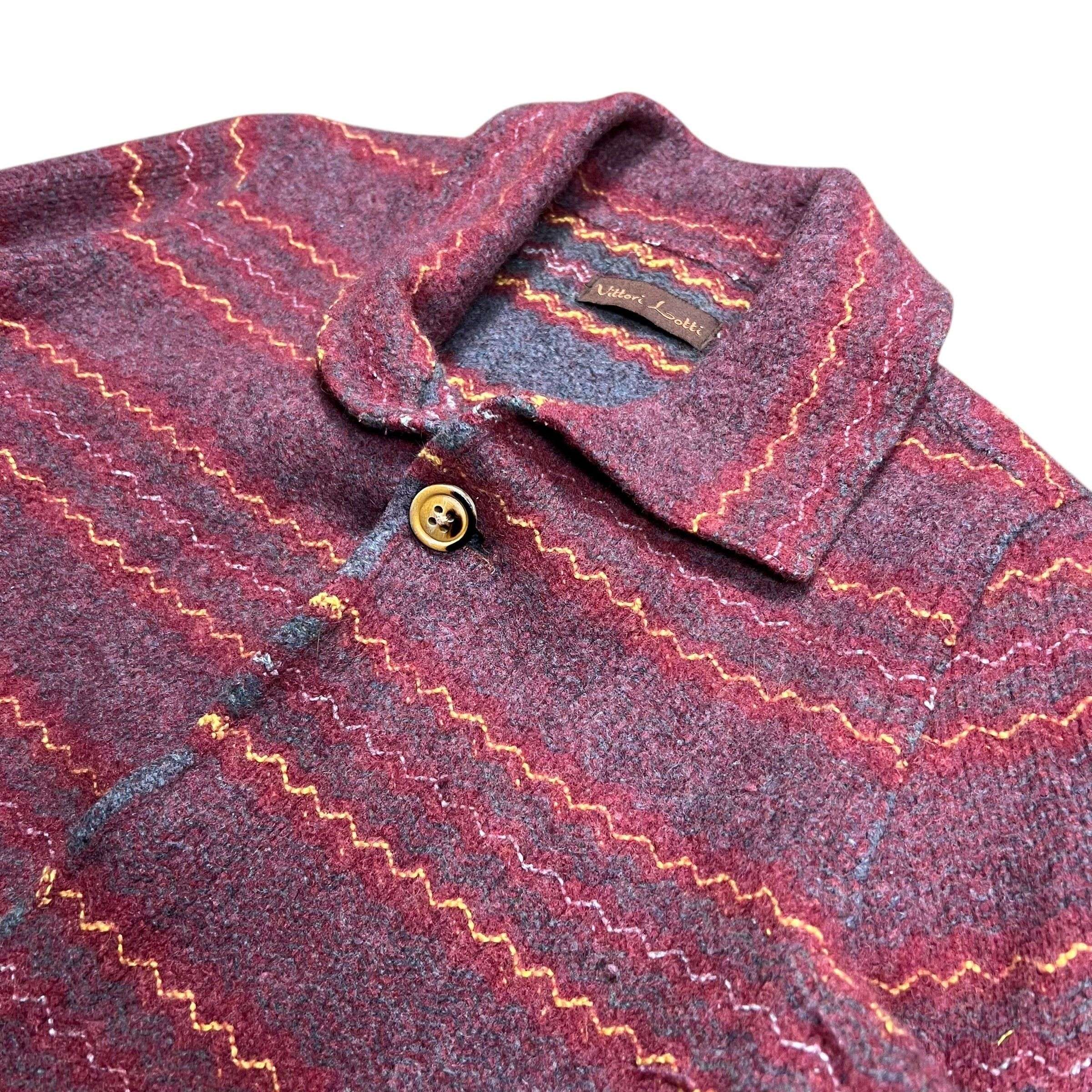 Vintage Vittori Lotti Striped Italian Wool Jacket - S Size S / US 4 / IT 40 - 4 Thumbnail