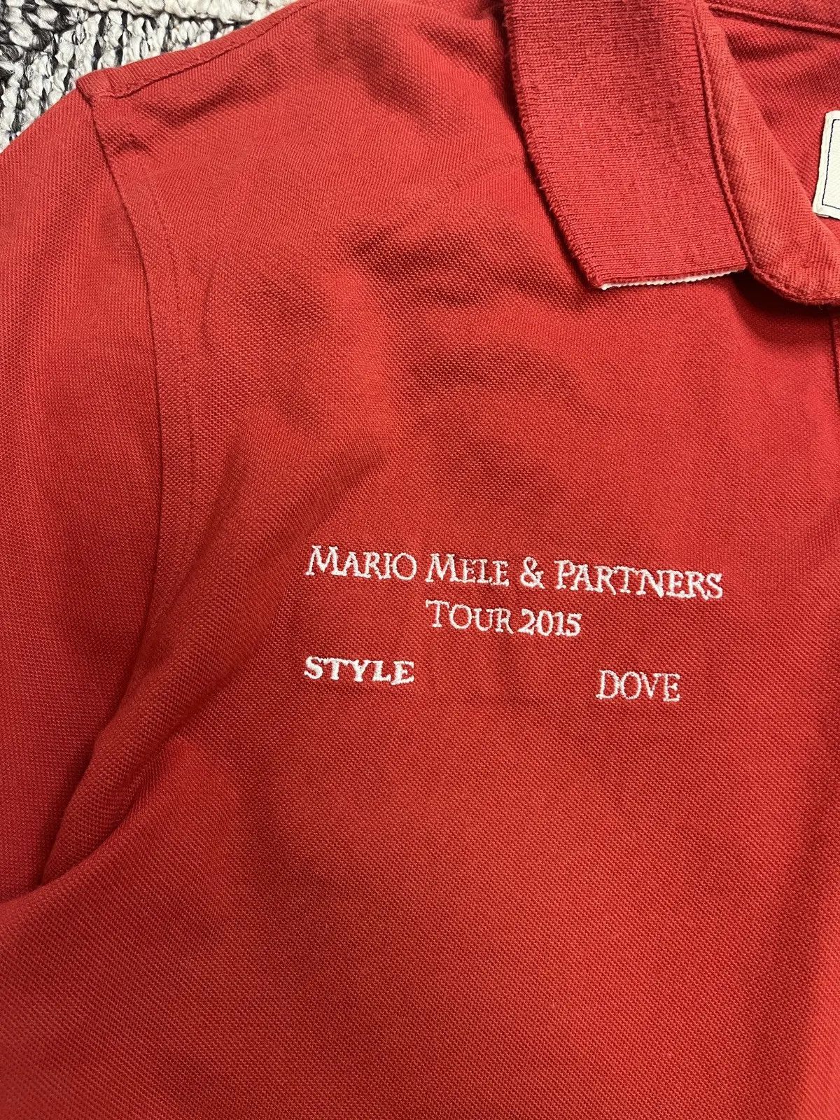 Moncler Grenoble Vintage Moncler Grenoble Red Polo Shirt Mario Mele L Size US L / EU 52-54 / 3 - 2 Thumbnail