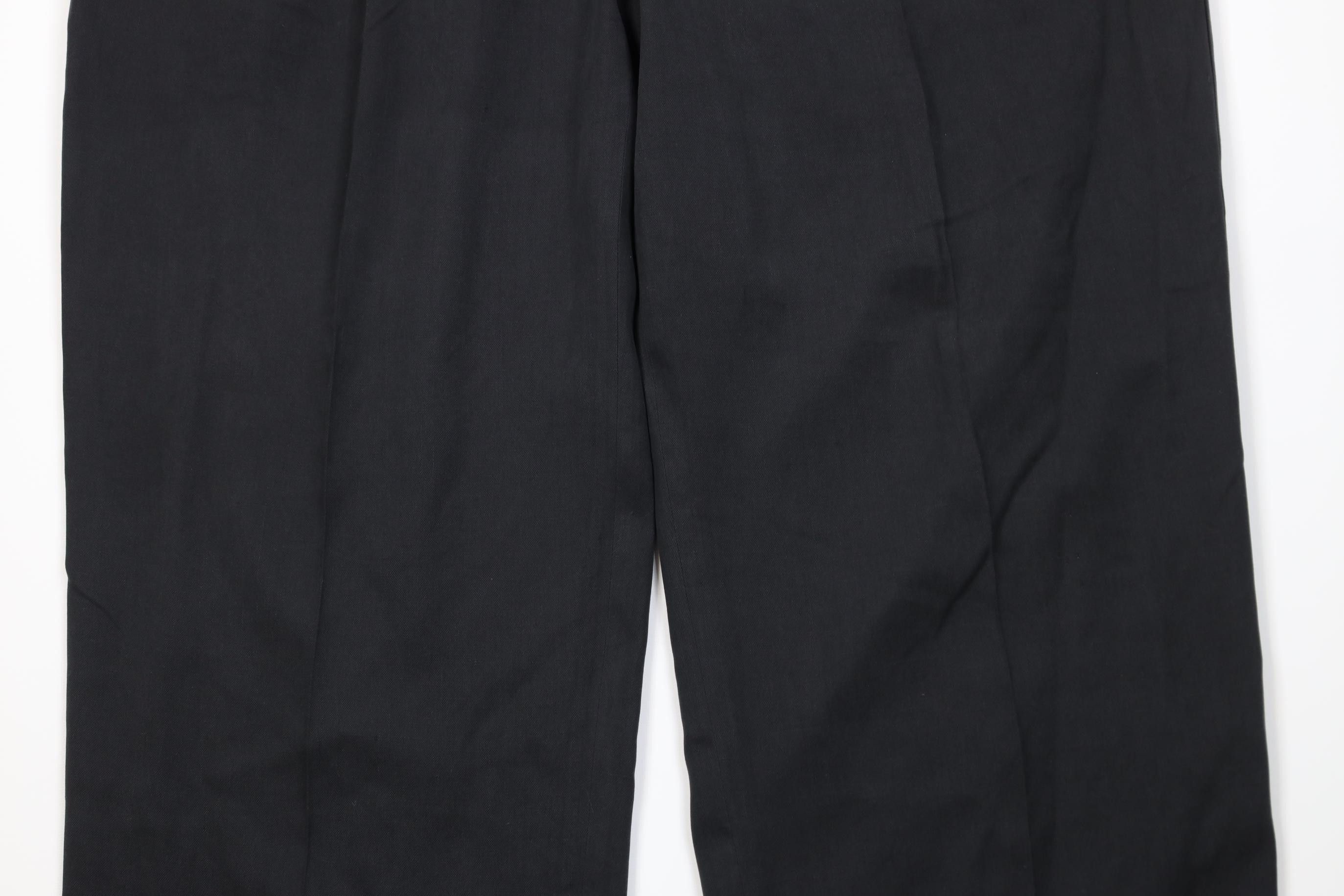 Nautica Vintage 90s Nautica Rigger Linen Wide Leg Chino Pants Black Size US 40 / EU 56 - 3 Thumbnail
