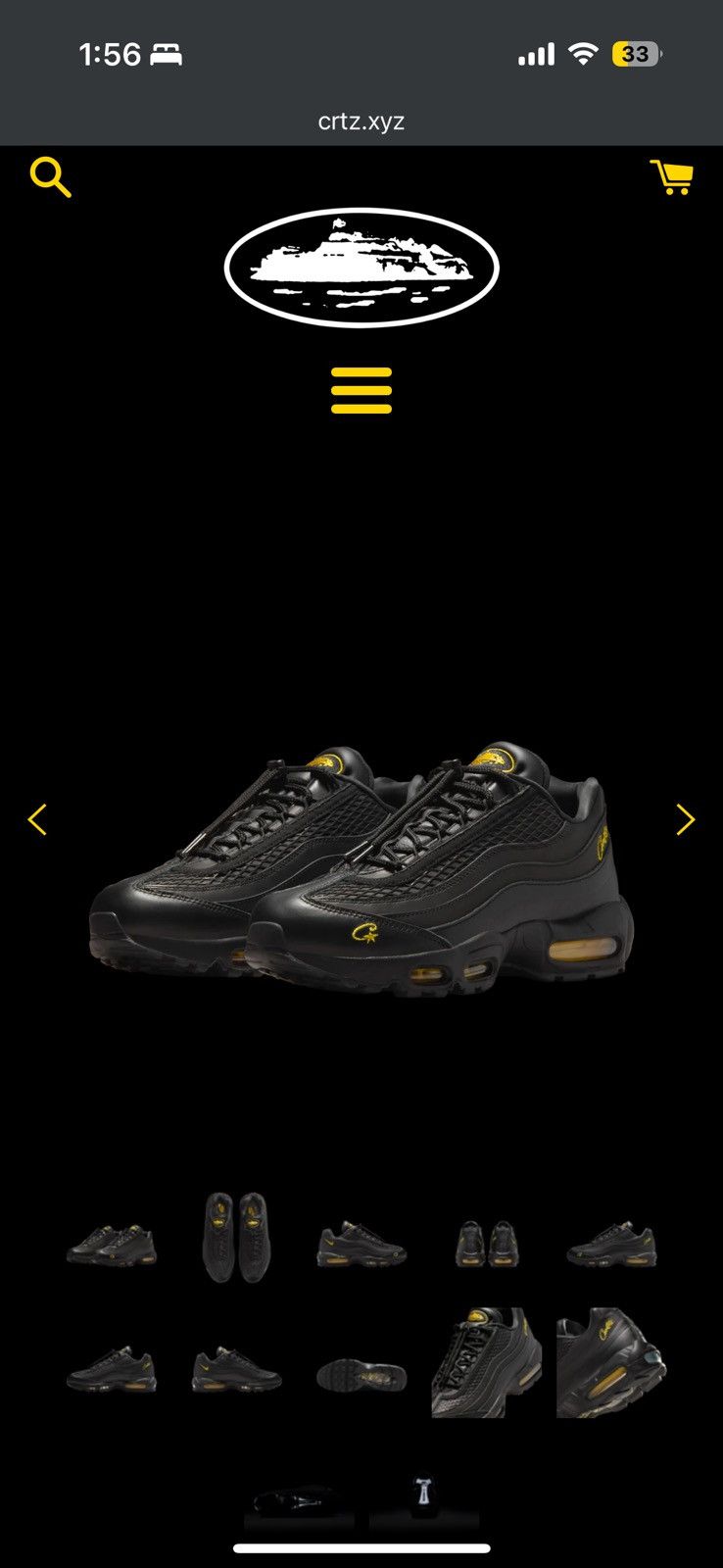 Corteiz × Nike Corteiz CRTZ X NIKE AIR MAX HONEY BLACKS - size 12 Size US 12 / EU 45 - 14 Thumbnail
