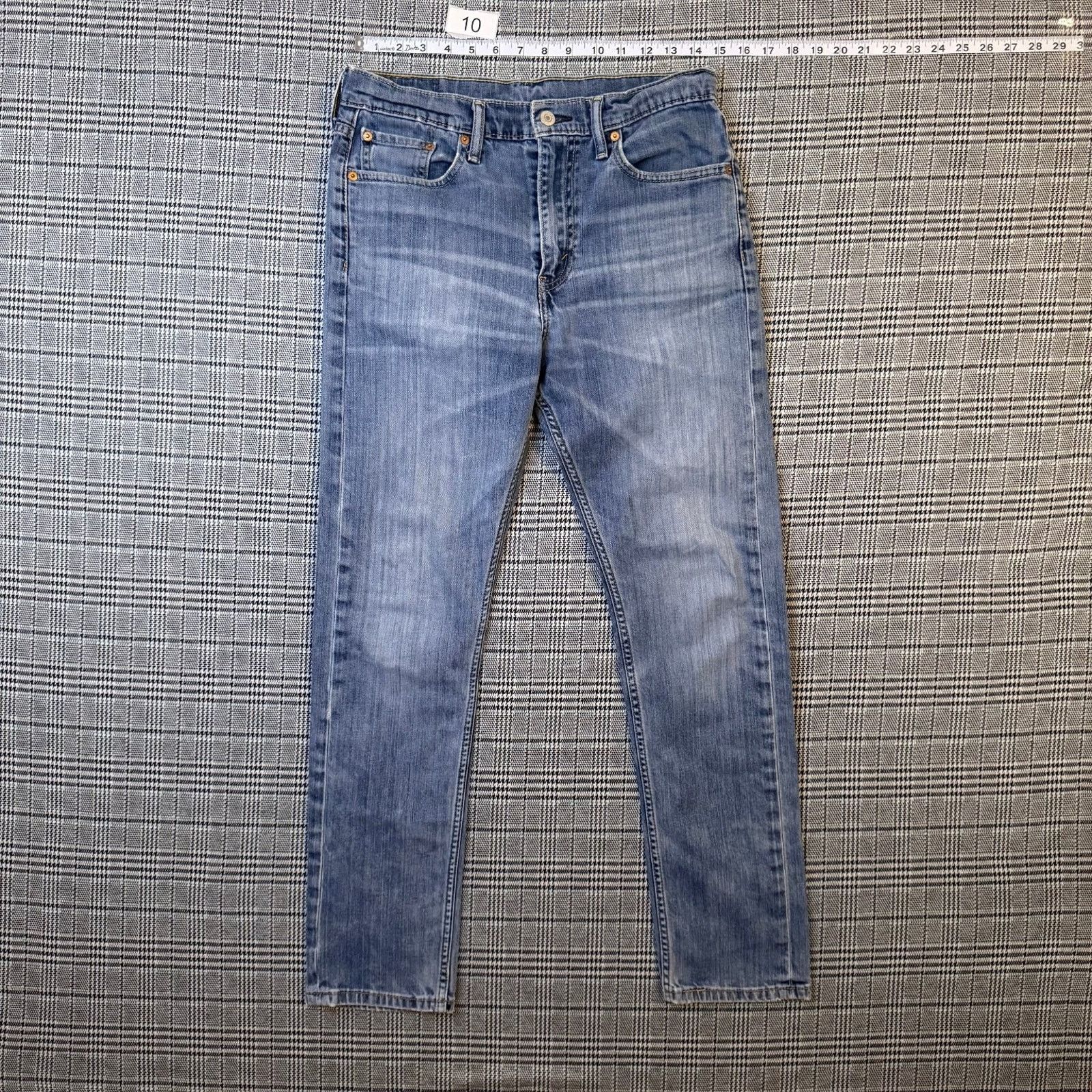 Levi's Levi's 522 Men's Jeans Light Blue Wash 30x32 Denim Stretch Size US 30 / EU 46 - 3 Thumbnail