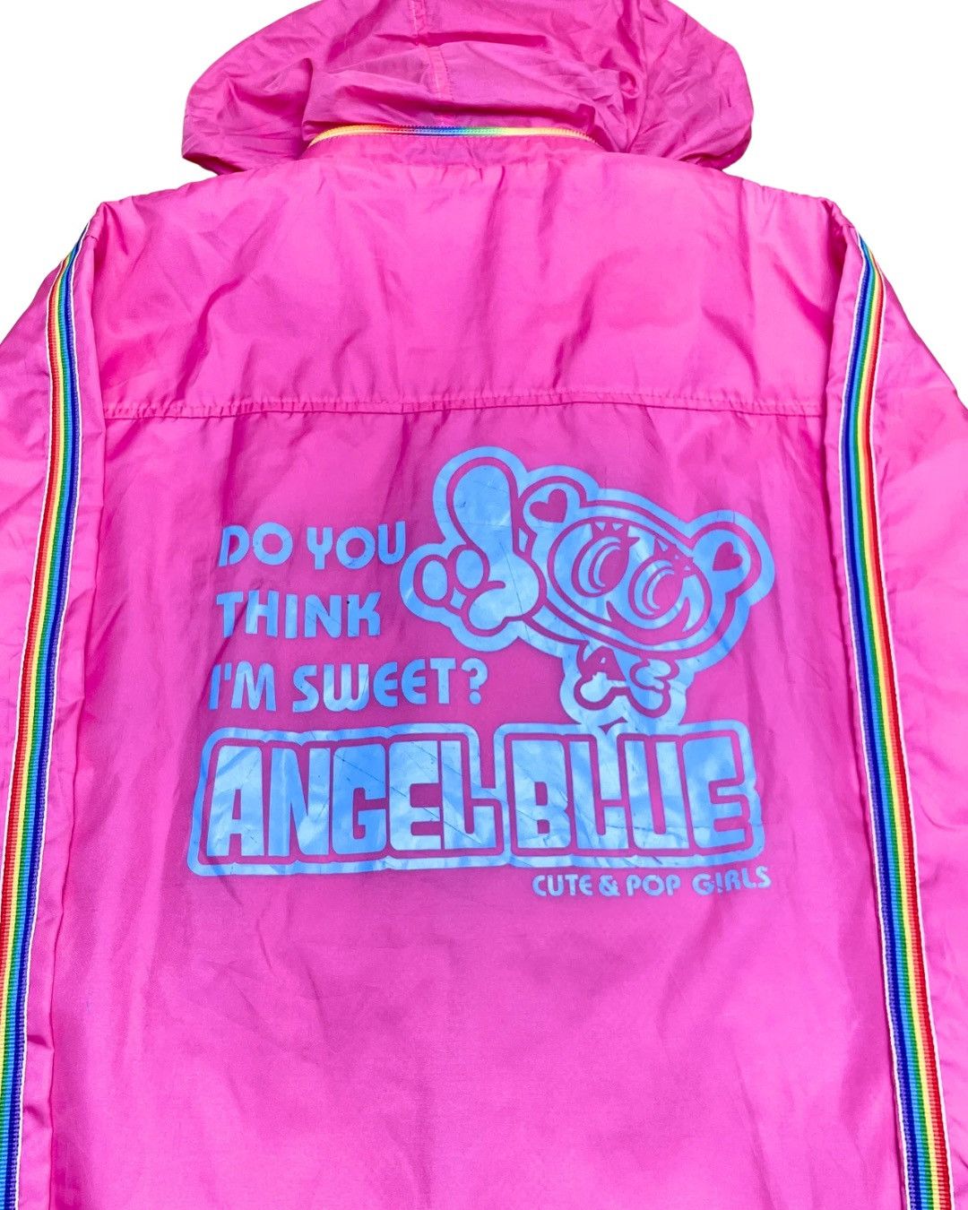 Angel Blue Angel Blue Sweet Rainbow Tape Hooded Windbreaker Size M / US 6-8 / IT 42-44 - 6 Thumbnail