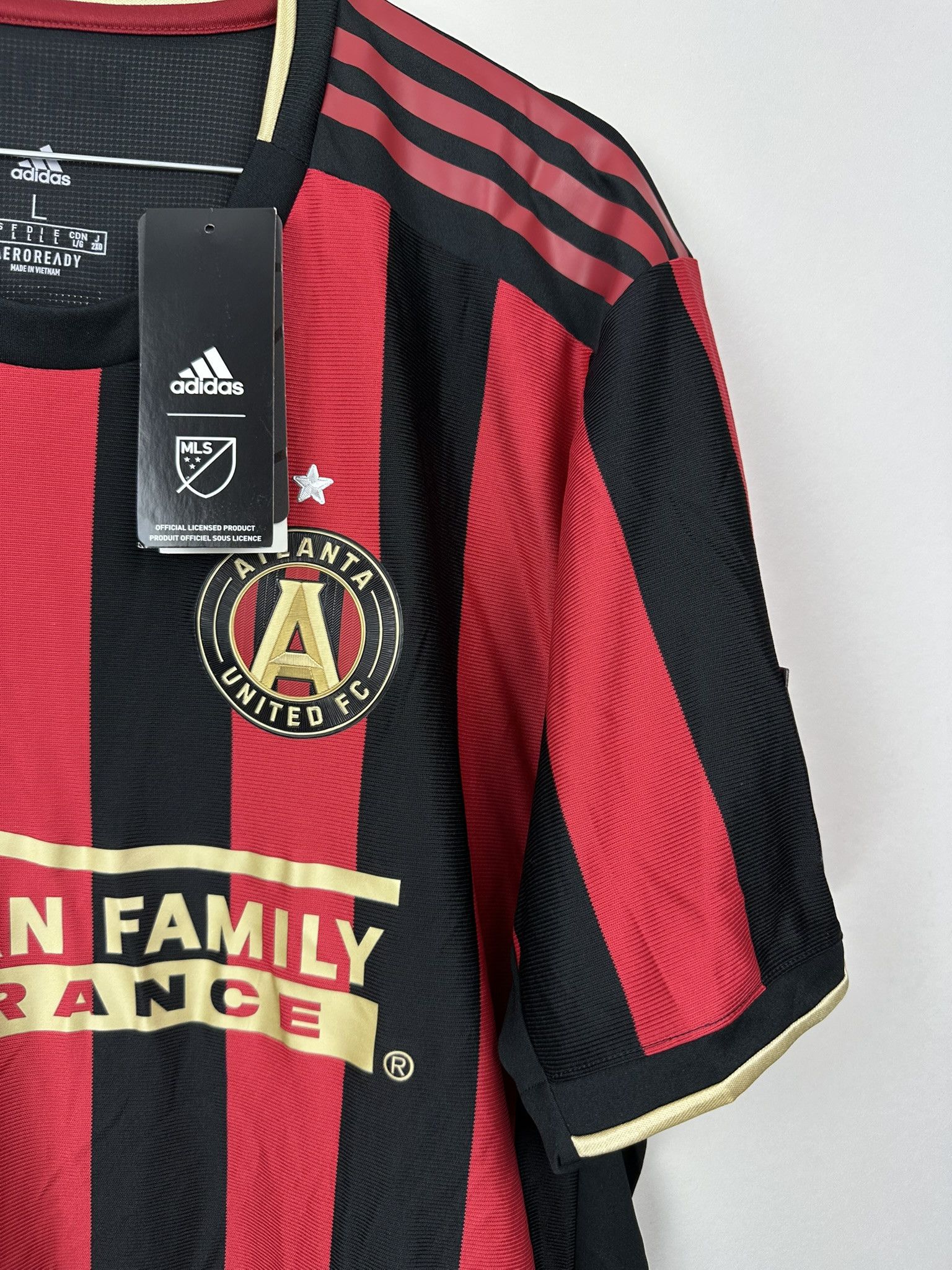Adidas BNWT PLAYER ISSUE Atlanta United FC 2019/20 Home [L] Size US L / EU 52-54 / 3 - 4 Thumbnail