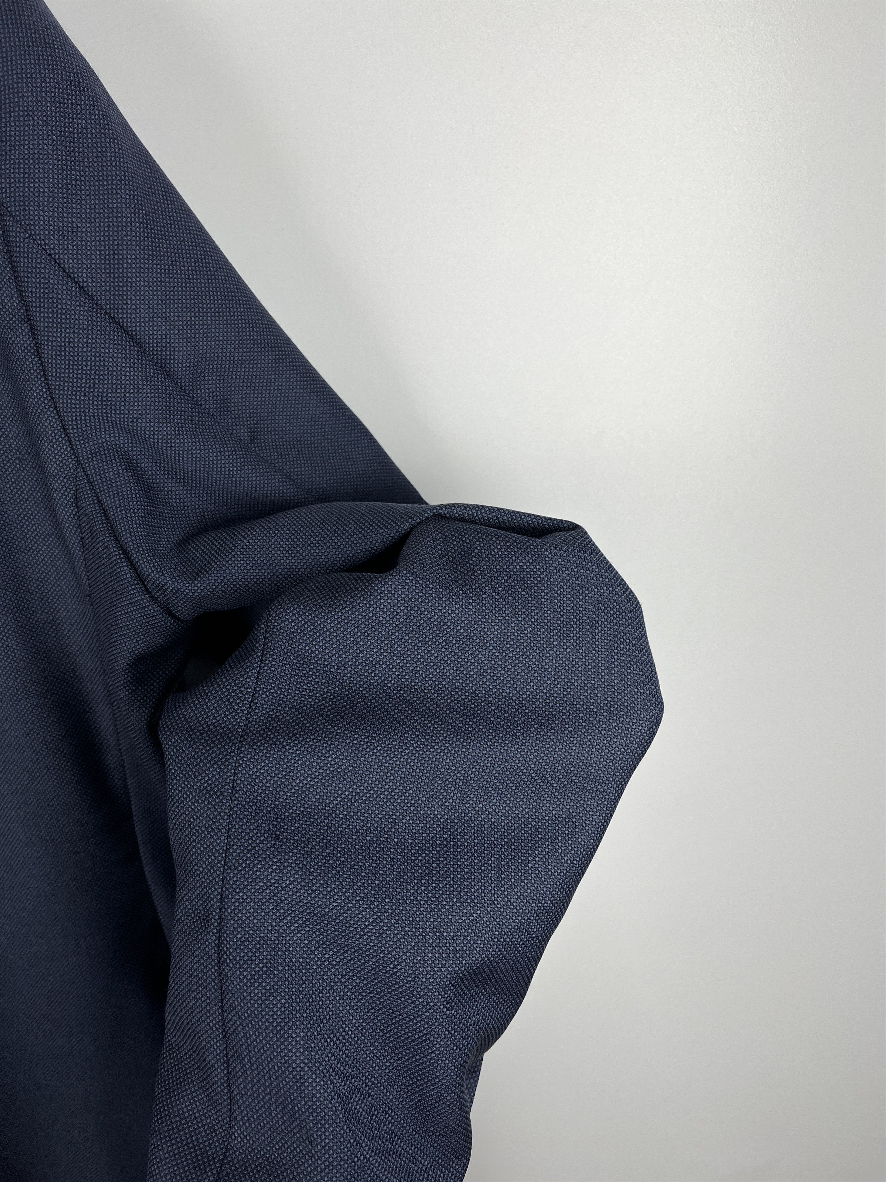 Hackett Hackett London Indigo Birdseye Wool Blazer Jacket Size 46R - 19 Thumbnail