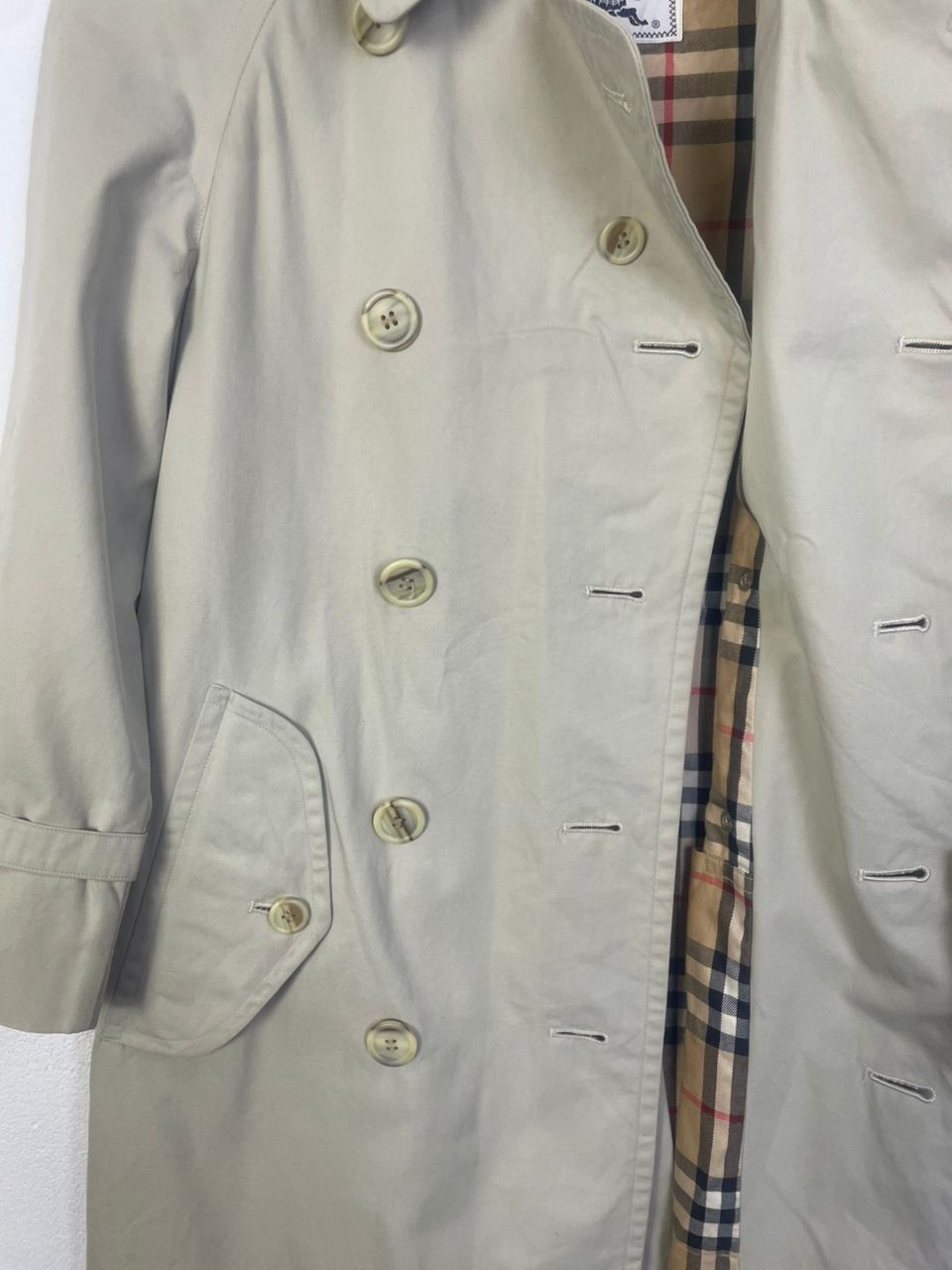 Burberry × Designer × Vintage Vintage Burberry Trench Coat Jacket Size M / US 6-8 / IT 42-44 - 6 Thumbnail